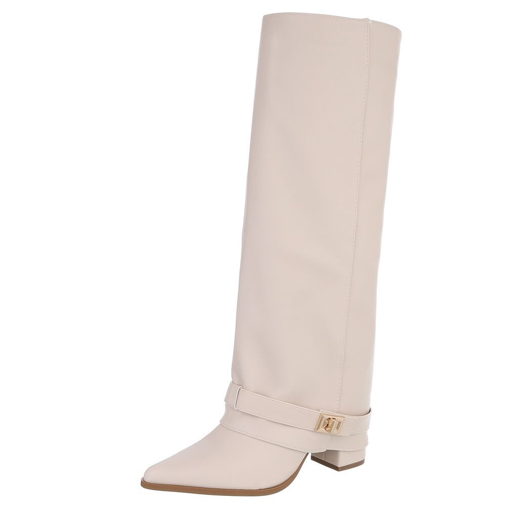 Ital-Design Elegante Stiefel mit Schnalle für Damen, Alltag und Freizeit Hi günstig online kaufen