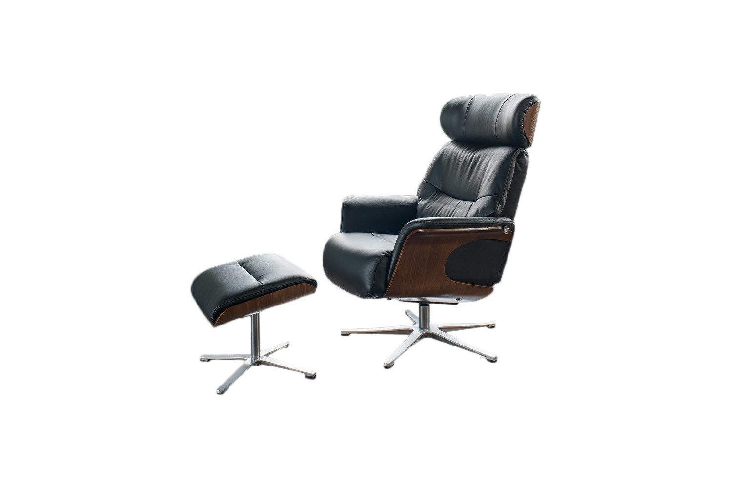 KAWOLA Relaxsessel TOSAR, Drehsessel mit Hocker günstig online kaufen