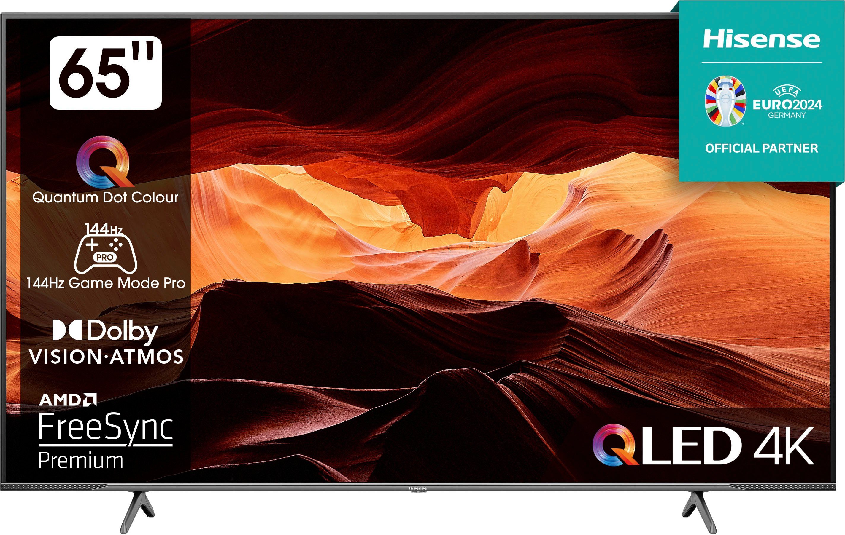 Hisense 65E77KQ PRO QLED-Fernseher (164 cm/65 Zoll, 4K Ultra HD, Smart-TV) | alle Fernseher