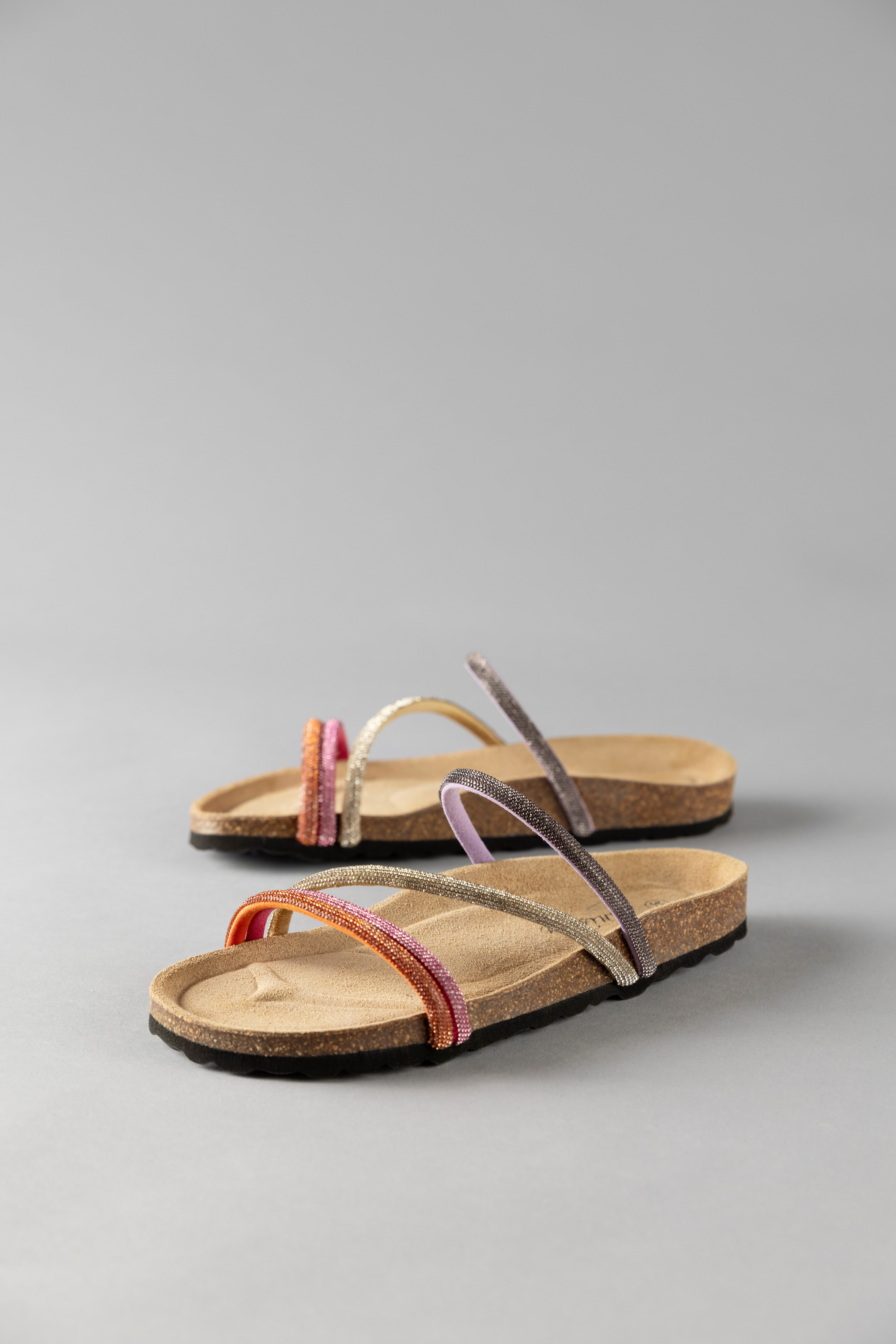 Aniston SHOES Pantolette, Sommerschuh, Strandschuh, Glitzersteine - NEUE KO günstig online kaufen