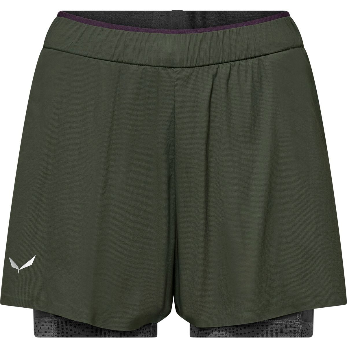 Salewa Shorts Pedroc Durastretch 2IN1 Short W Leichte und elastische Damen-Shorts mit integrierter Innenhose, ideal