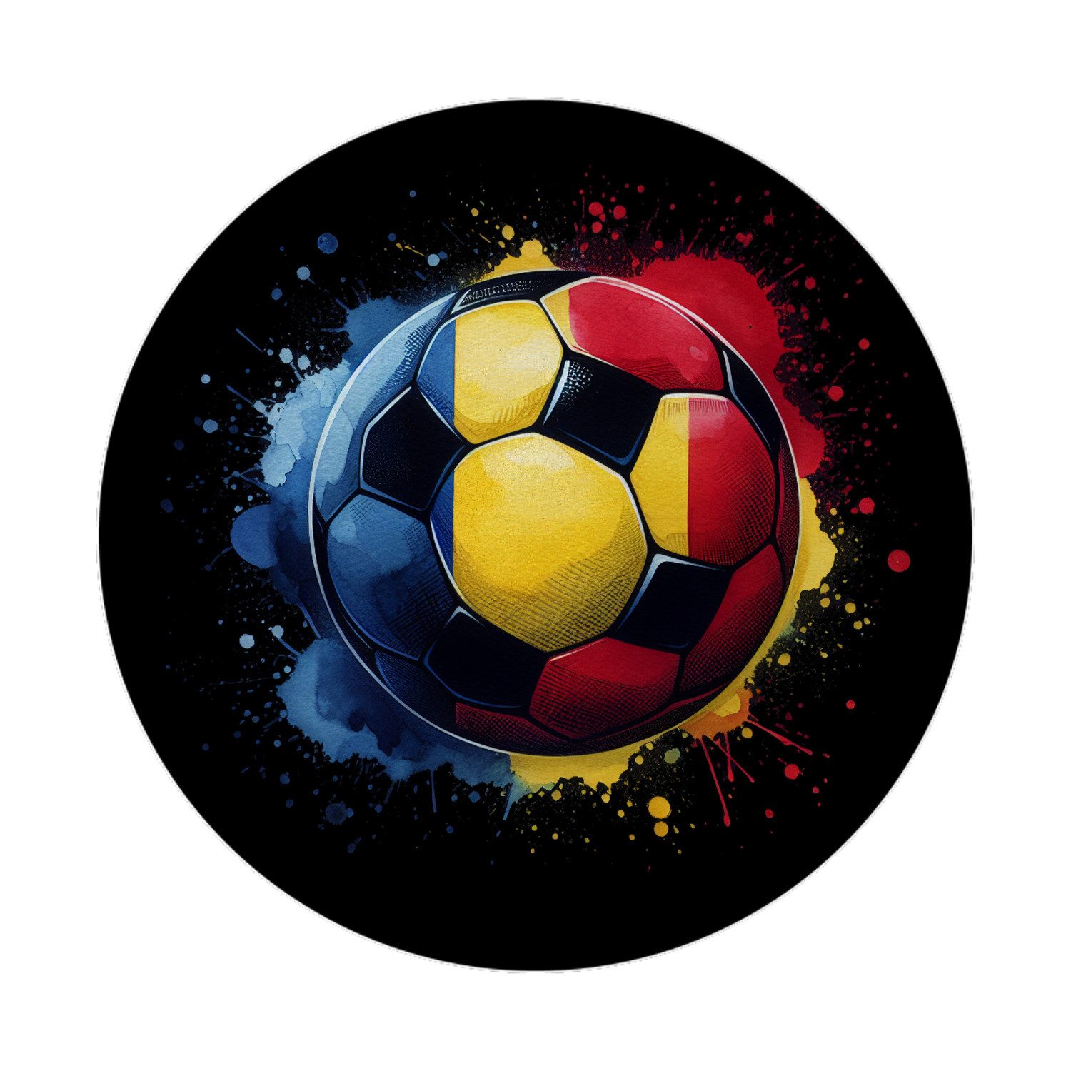 speecheese Magnet Fußball Rumänien Flagge Magnet rund