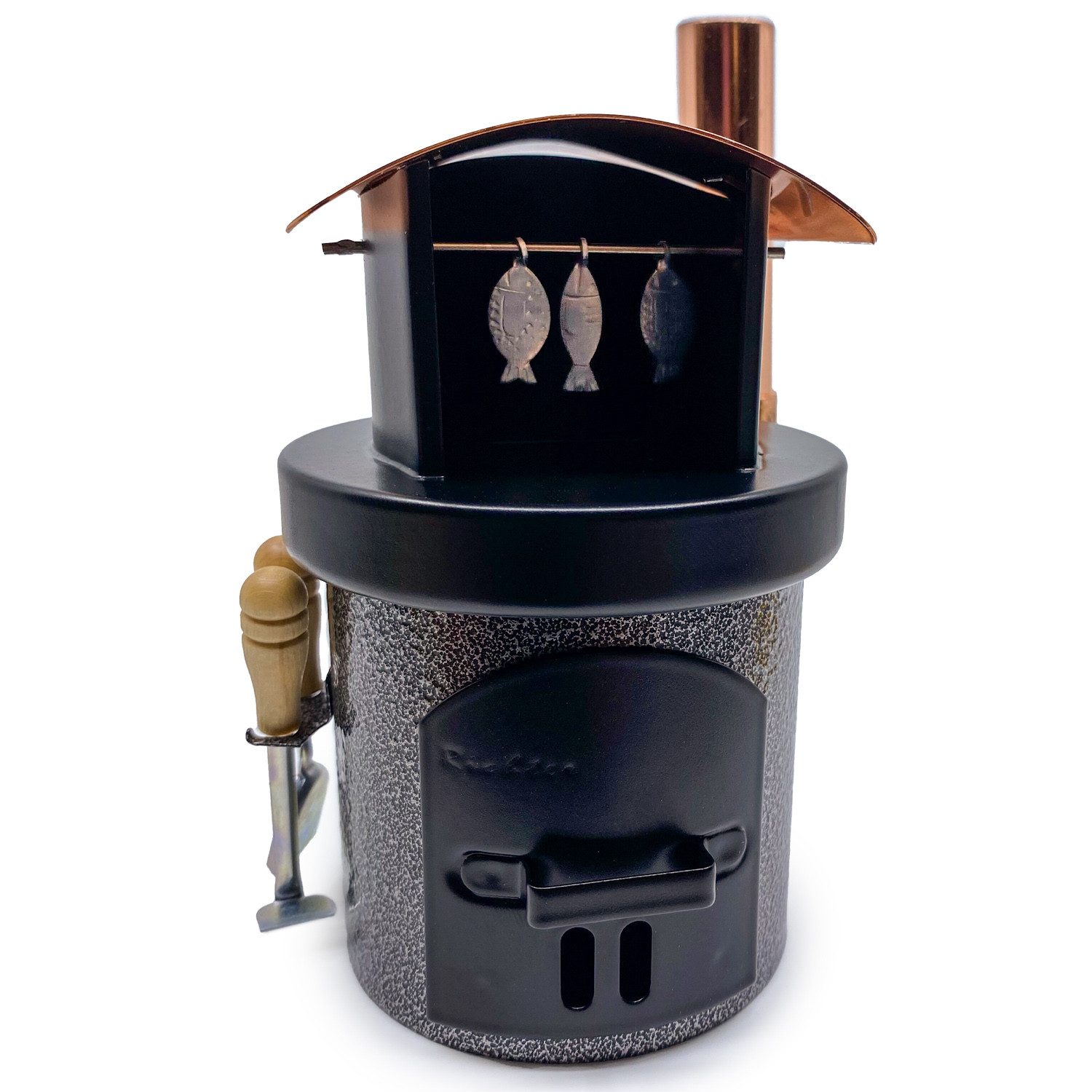 Crottendorfer Räucherhaus Räucherkamin für Räucherkerzen Modell Fisch-Räucherhaus, Original Erzgebirge