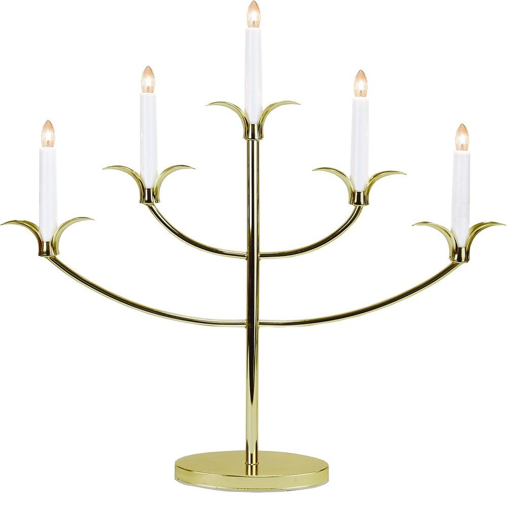 STAR Fensterleuchter 148-00 Fensterleuchter "Tilpi" 5-flammig goldfarben E10