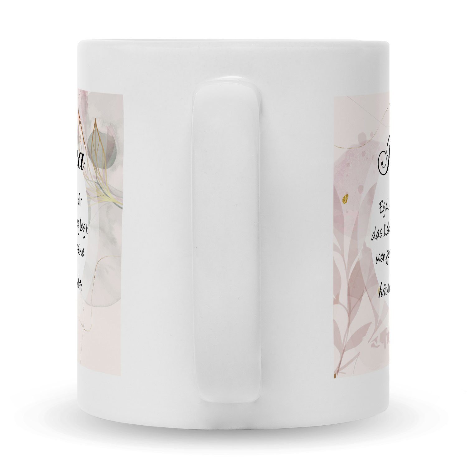 GRAVURZEILE Tasse mit Spruch - Mama wenigstens hast du keine hässlichen Kinder, Keramik, Farbe: Weiß