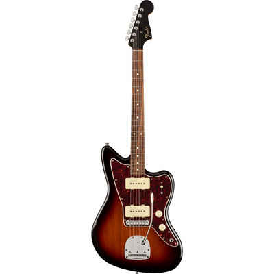 Fender E-Gitarre, Limited Edition Player Jazzmaster PF 3-Color Sunburst Tortoise PG -