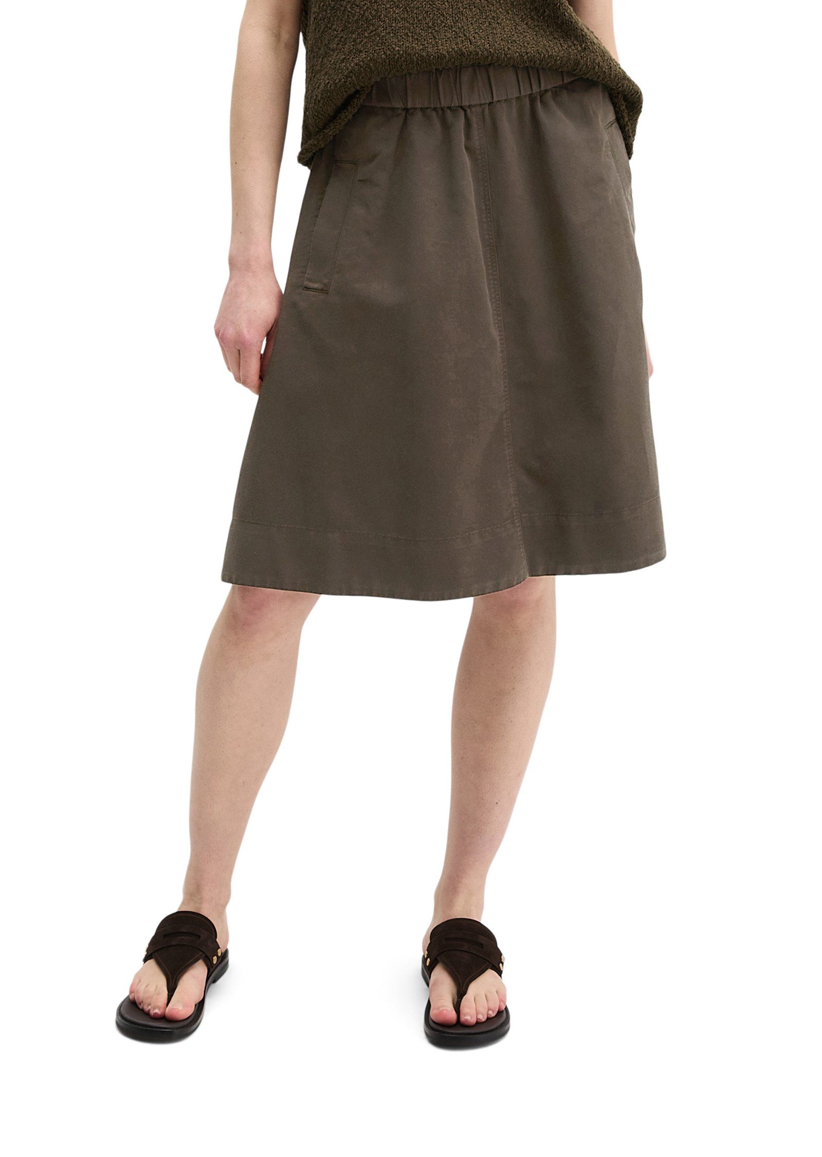 Marc O'Polo Webrock aus Organic Cotton-Lyocell-Leinen-Mix