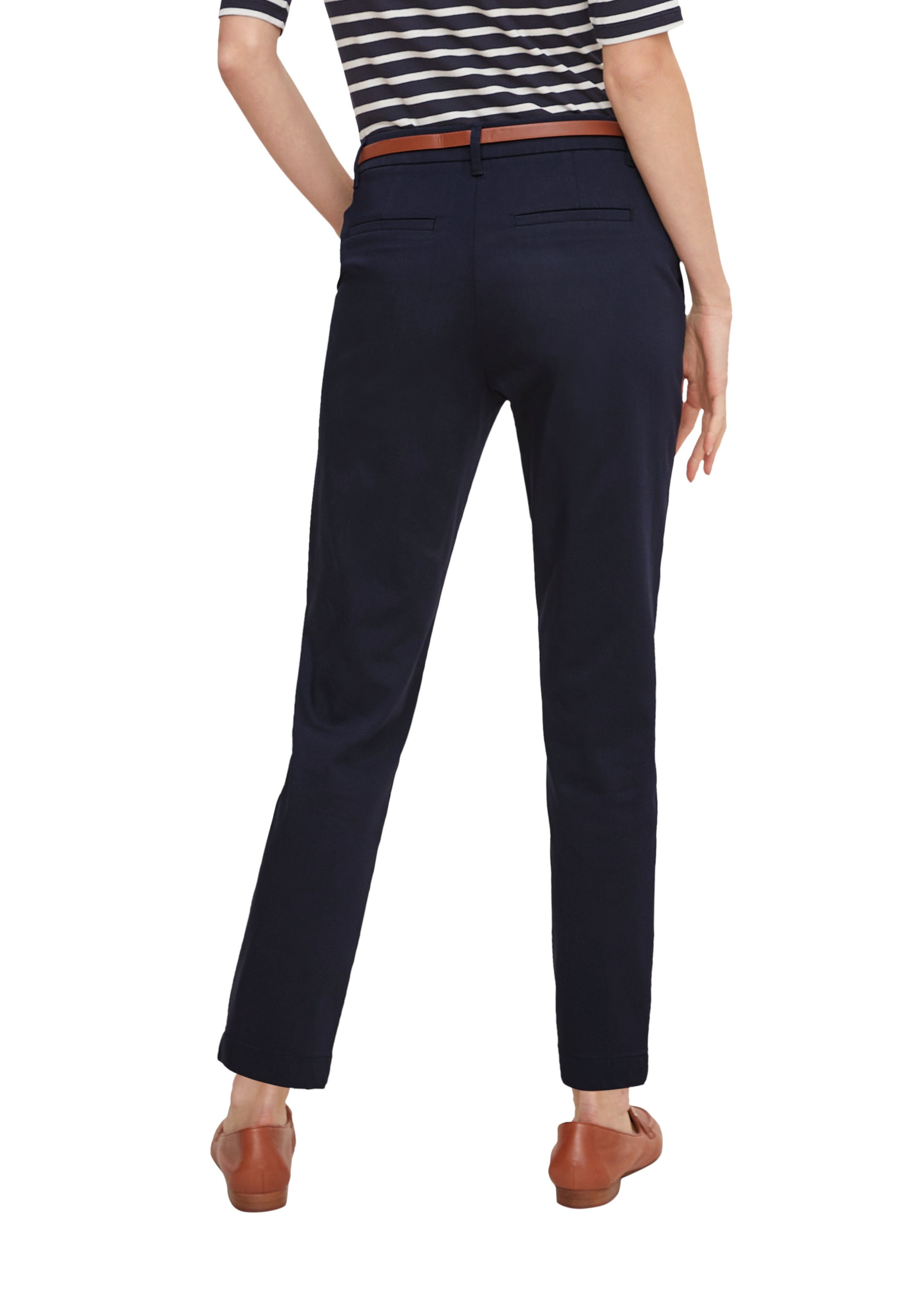 blau 7/8-Hose Slim-Fit 7/8-Hose Comma