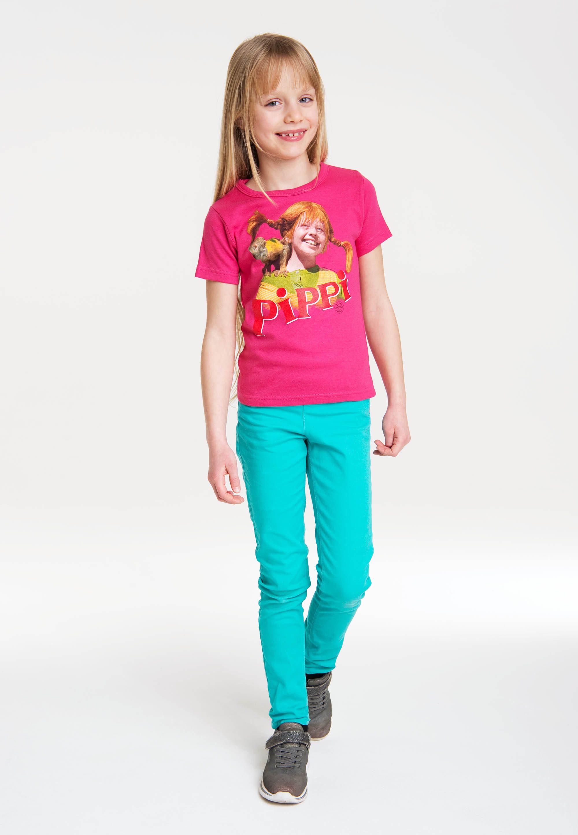 LOGOSHIRT T-Shirt Pippi Langstrumpf & Herr Nilsson mit Langstrumpf-Frontdruck – Bild 2 von 3