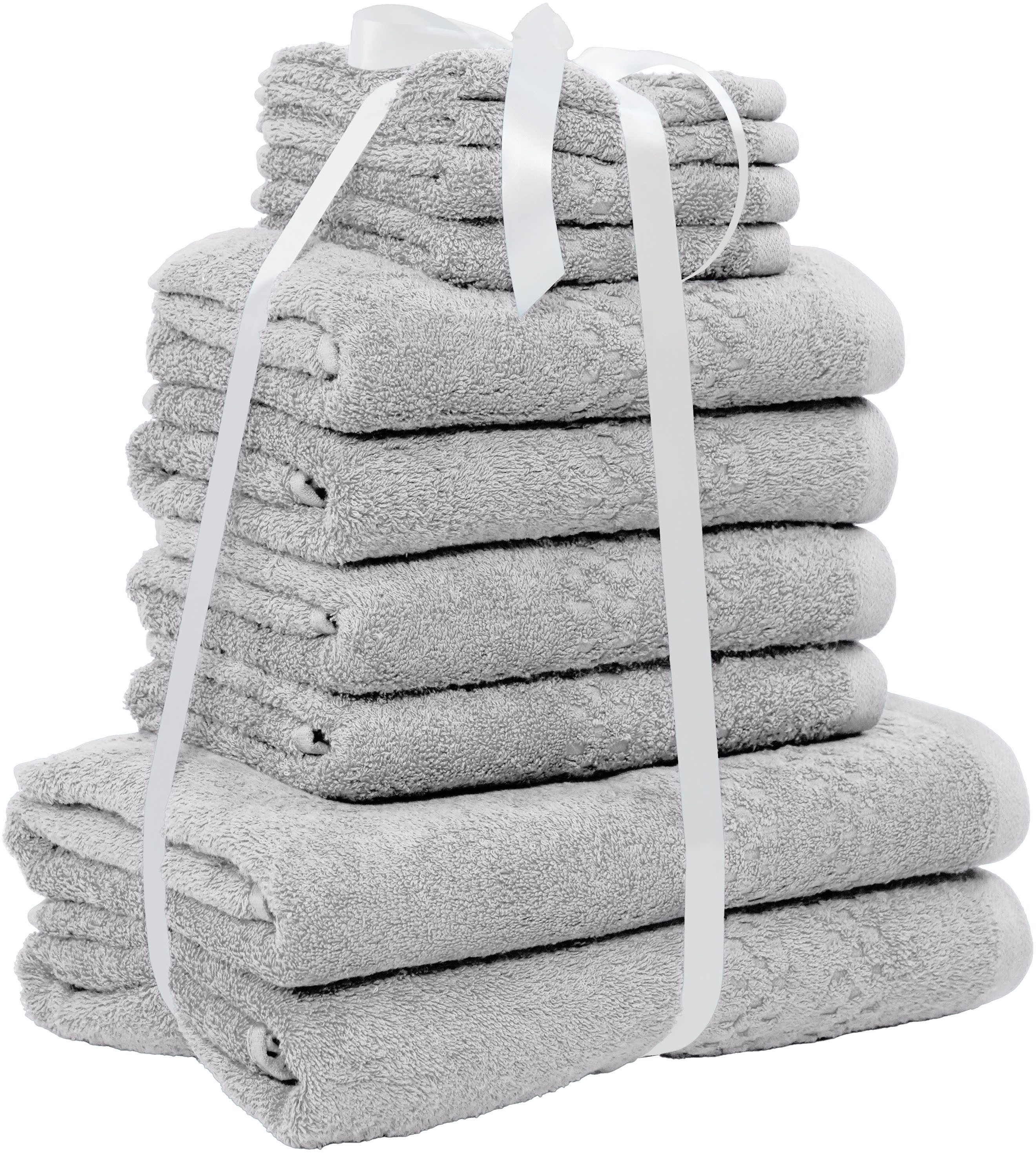 OTTO home Handtuch Set Regona, als 10 tlg Set und Serie, Premium Handtücher, 500 gr/m², Frottier (Set, 10-St), Duschtücher, Handtücher, Gästetücher, Seiftücher, 5 Jahre Garantie
