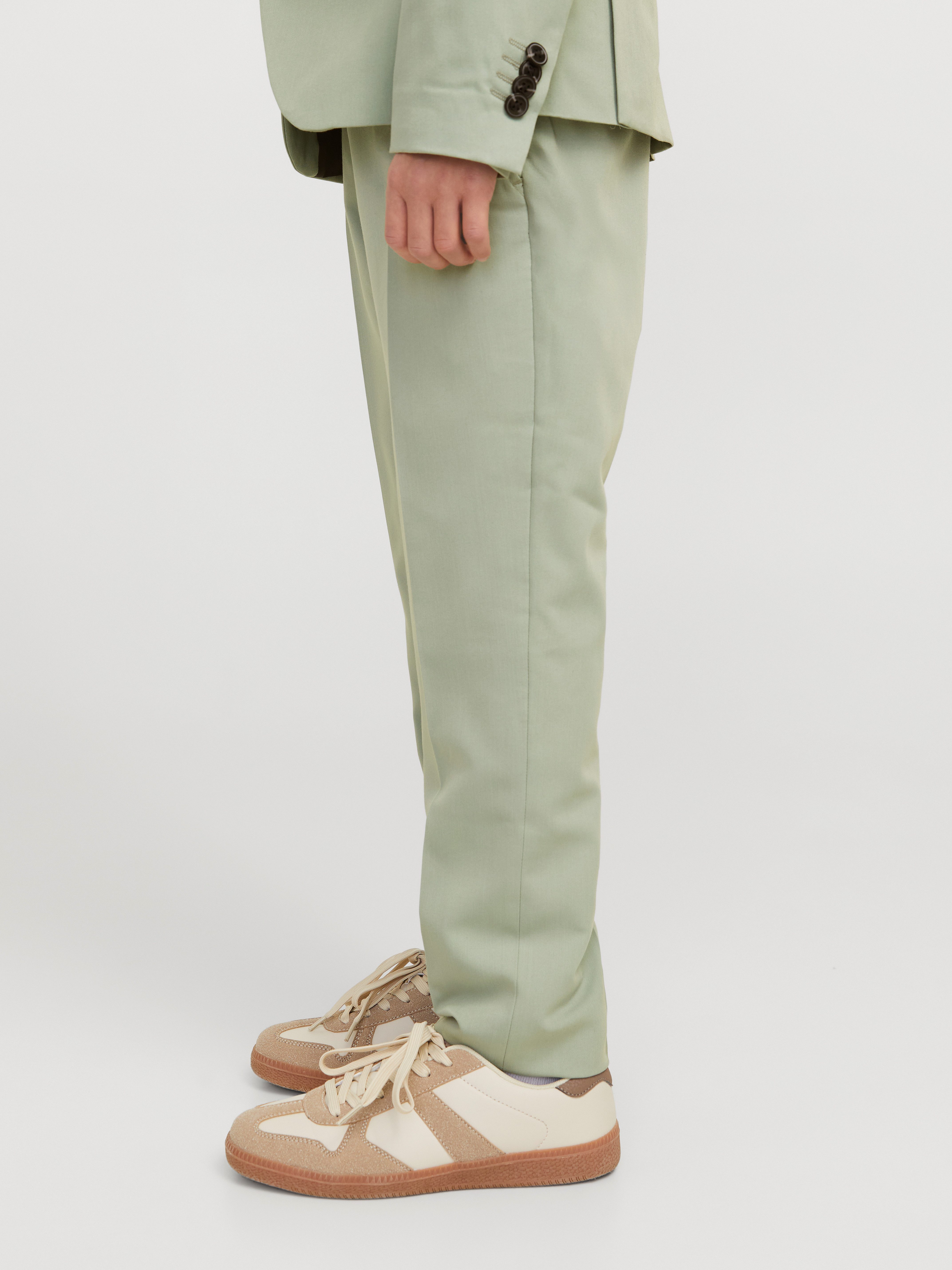 Jack & Jones Junior Anzughose JPRSOLAR elastisch, pflegeleicht, komfortabel unifarben, modisch, slim fit, Web