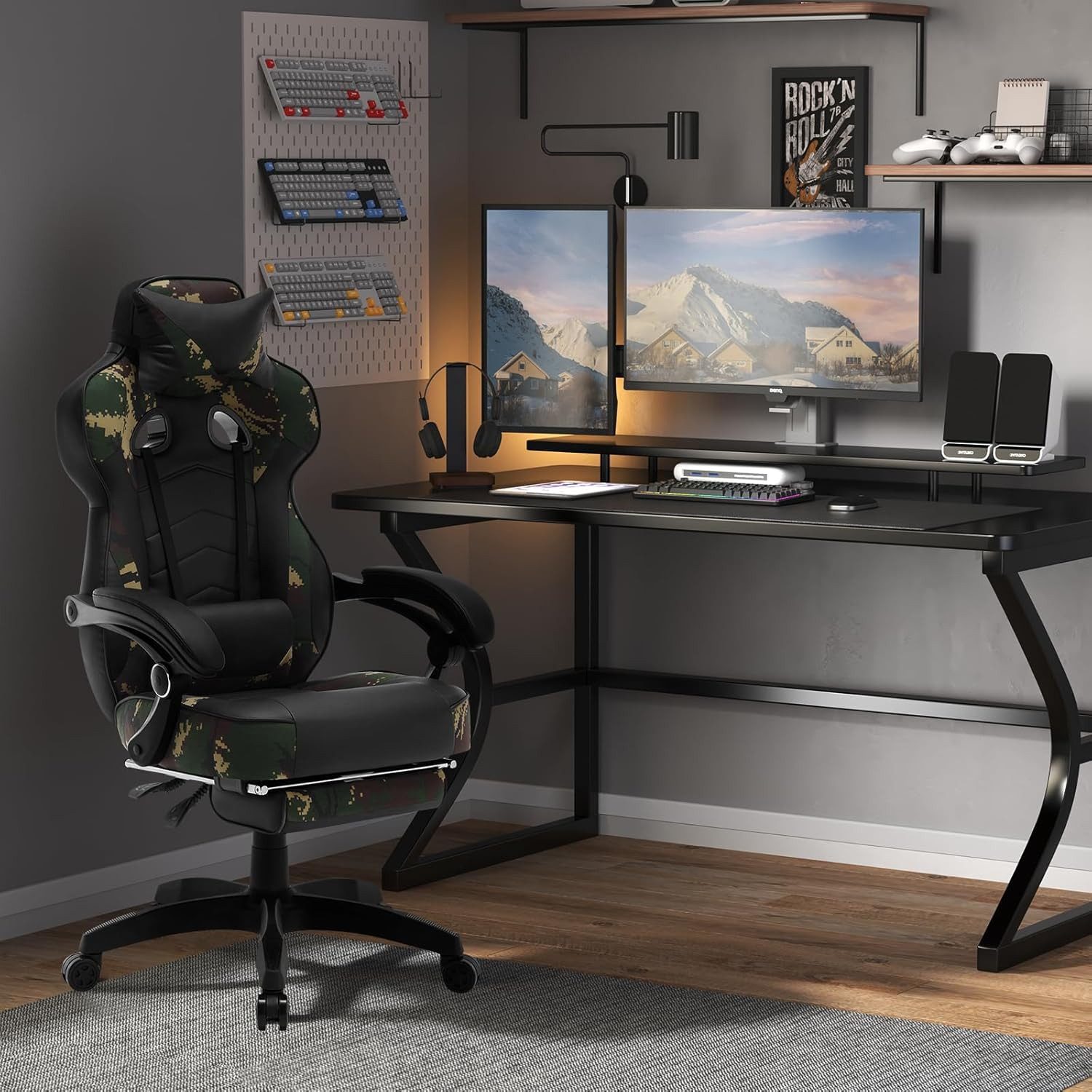 Woltu Gaming-Stuhl (1 St), mit Kopfstütze, günstig online kaufen
