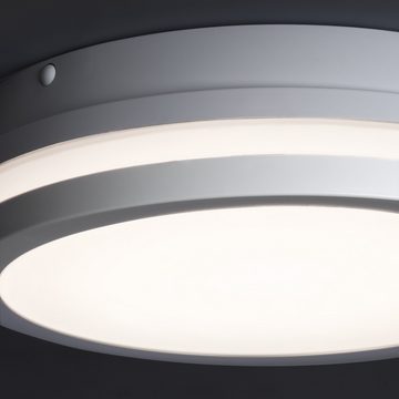 Kanlux LED Außen-Deckenleuchte BENO 24W NW-O-W IP54 weiß rund Wandleuchte, LED fest integriert, neutralweiß