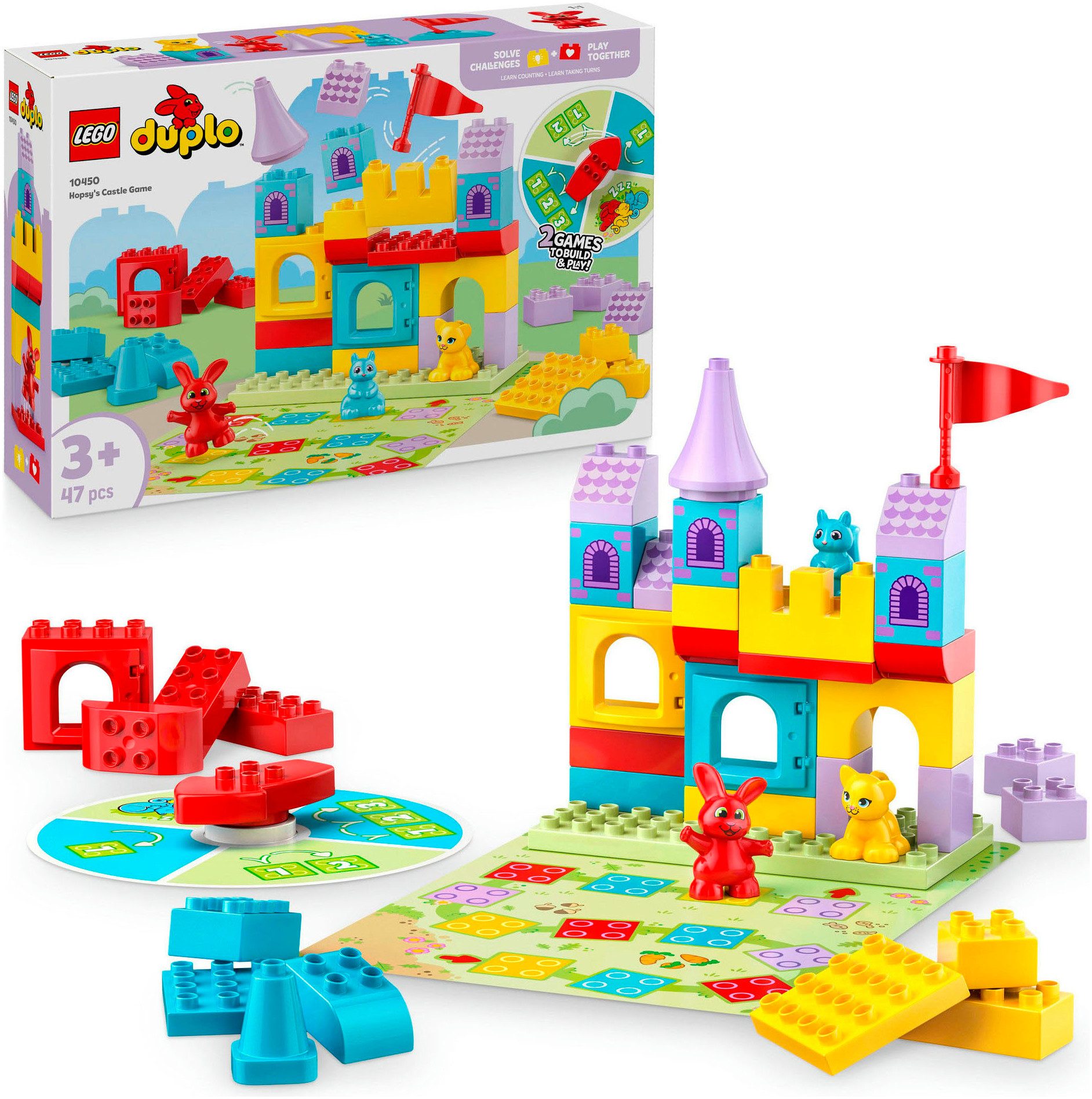 LEGO® Hopsys Burgspiel (10450), LEGO DUPLO Town Konstruktionsspielsteine, ( günstig online kaufen