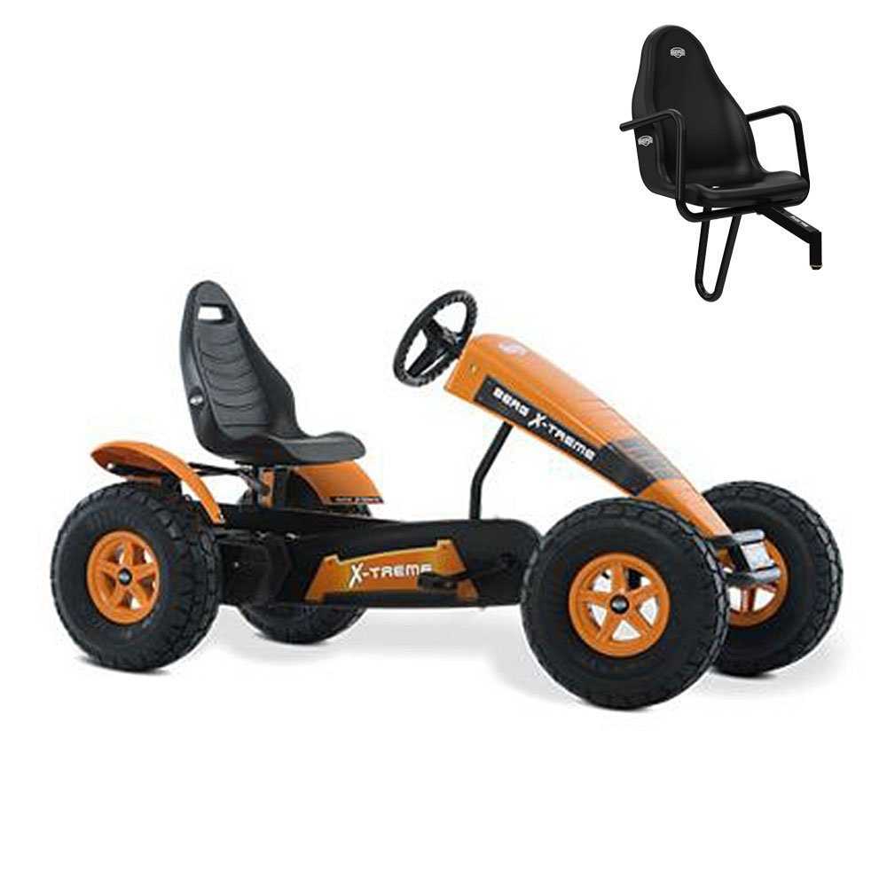 Spielzeug Go-Karts & Tretfahrzeuge Berg Go-Kart BERG Gokart X-Treme orange BFR inkl. Soziussitz, inkl. Zweitsitz