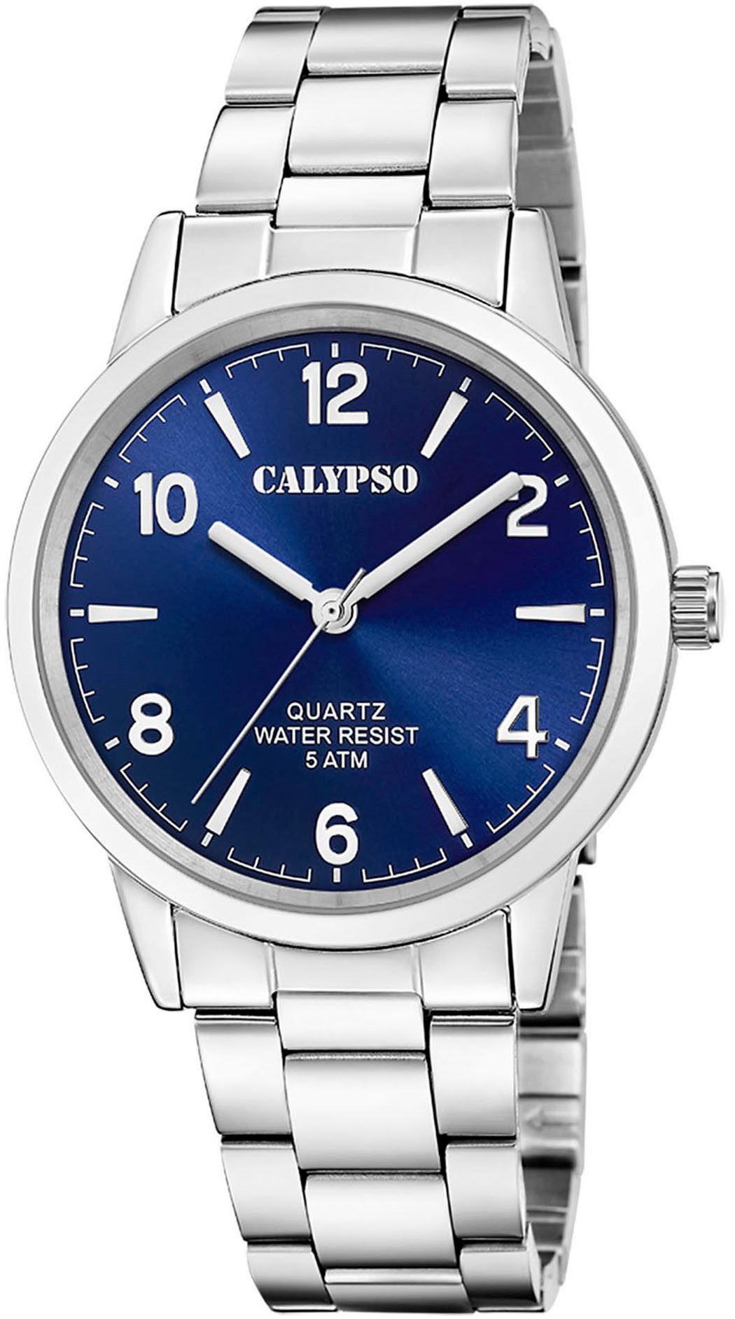 CALYPSO WATCHES Quarzuhr Basic K5858/3, Armbanduhr, Herrenuhr, Edelstahlarmband, analog