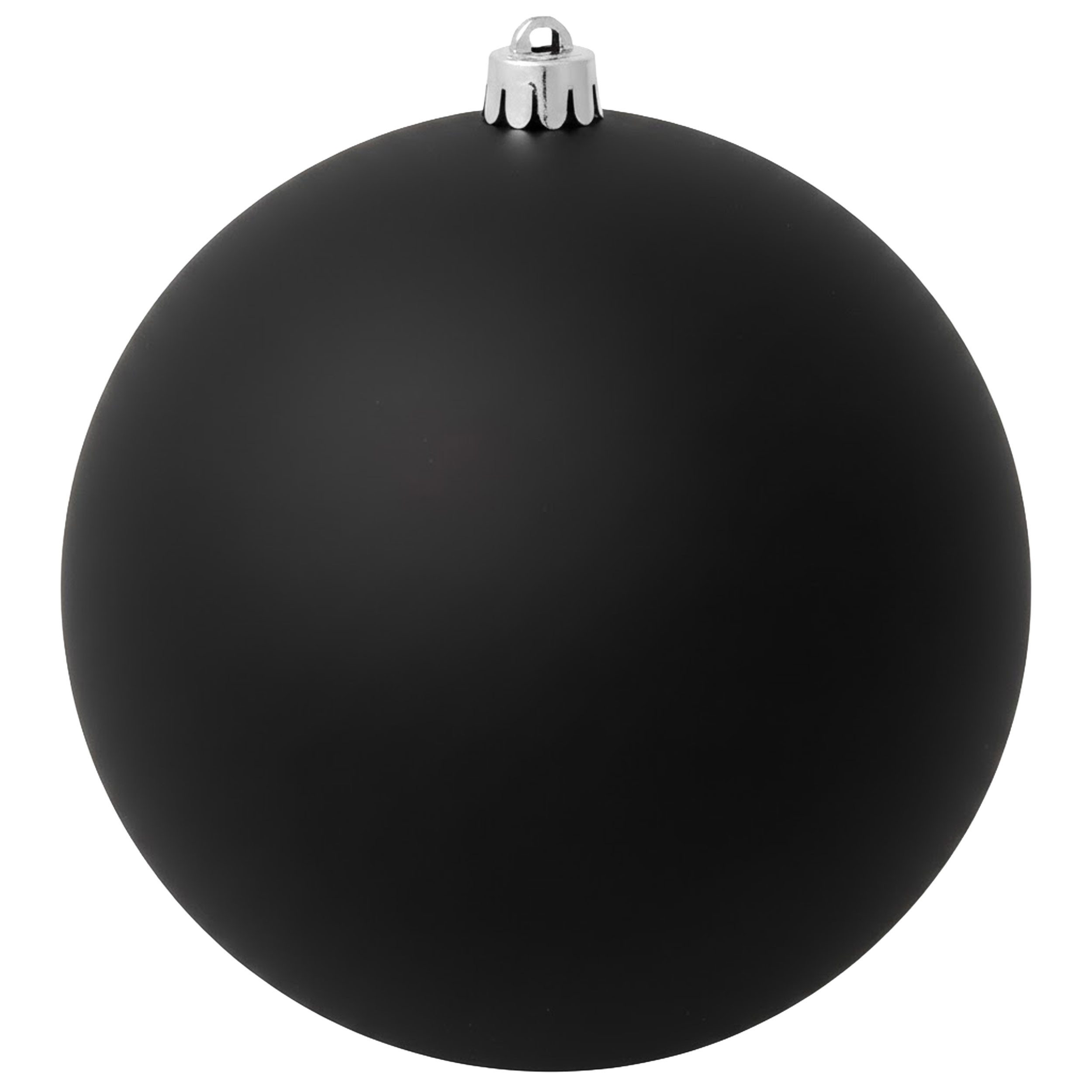 B&S Weihnachtsbaumkugel Weihnachtskugel Kunststoff Ø 14 cm schwarz (1 St)