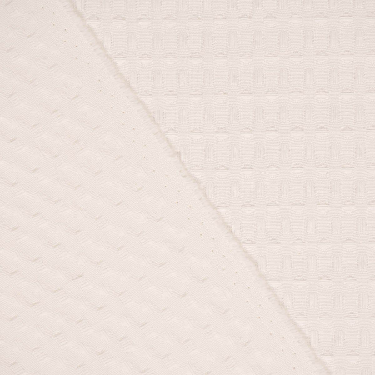 LEBEN. (1 LEBEN., Vorhang Reliefstruktur vorgewaschen ecru Smokband SCHÖNER Vorhang made handmade, Baumwollstoff 245cm, SCHÖNER St), blickdicht, Germany, in