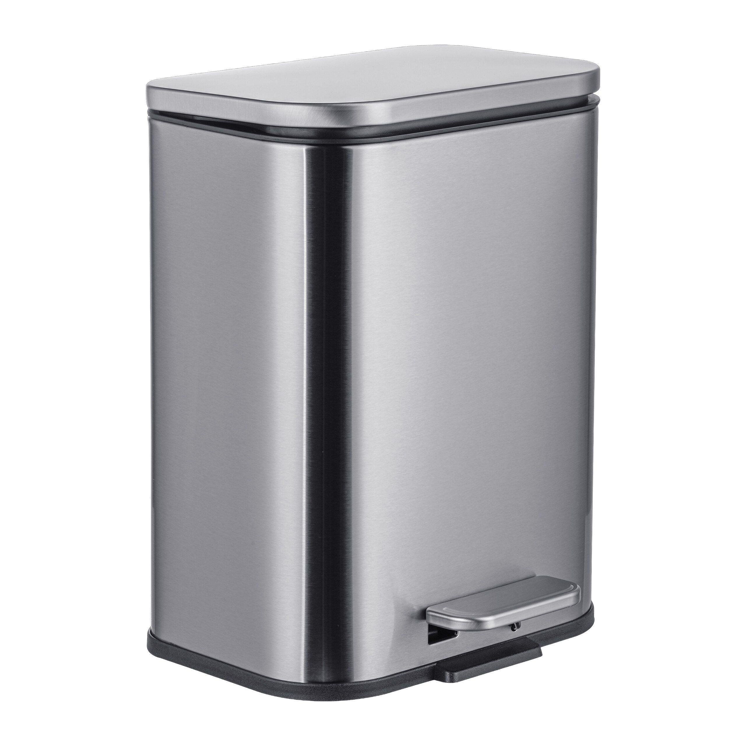 relaxdays Mülleimer mit Fingerprint Schutz 5 l