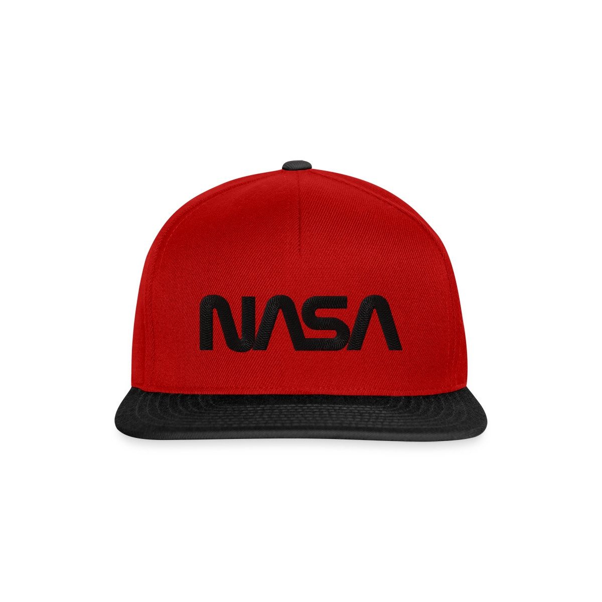 Snapback Cap NASA Logo Schwarz Stick Snapback Cap