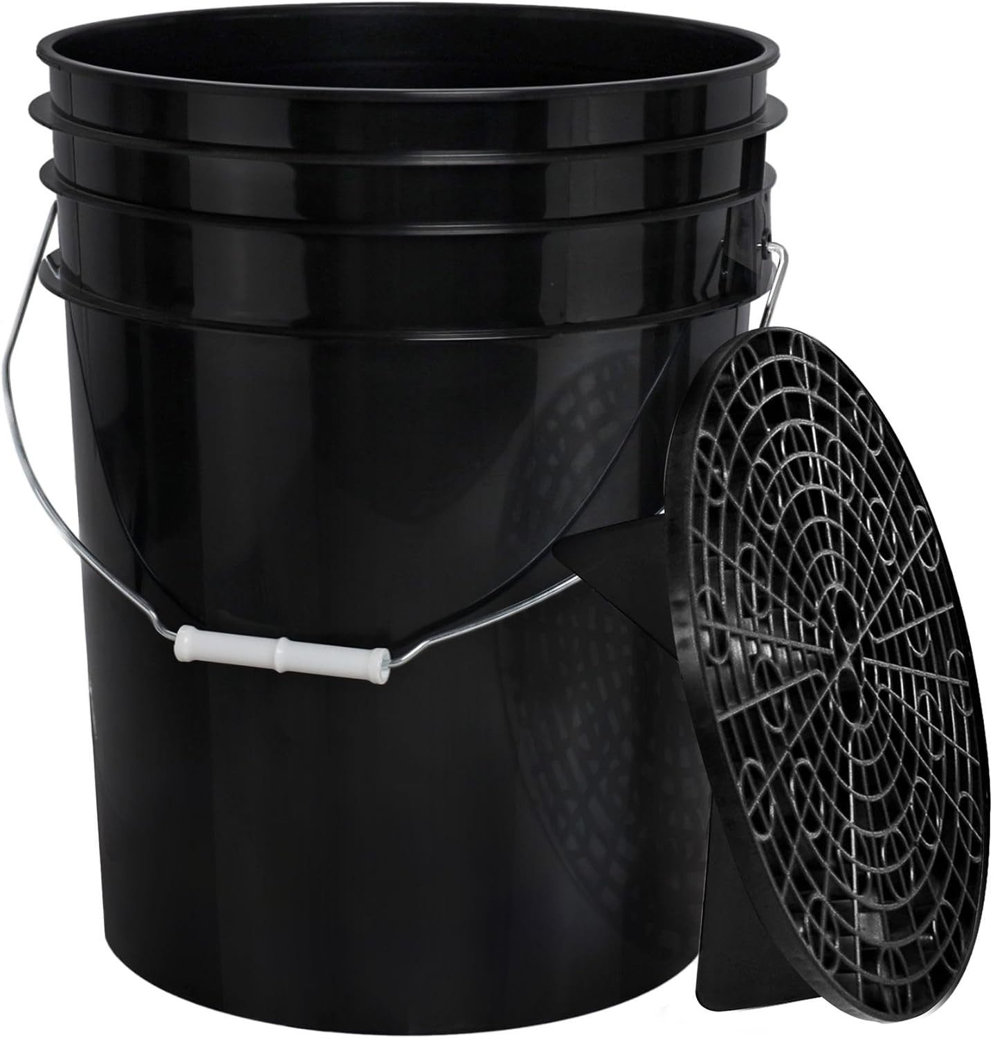 BENBOW Reinigungs-Set Wascheimer und Schmutzsieb schwarz, (2-teilig), Wascheimer und Schmutzsieb schwarz