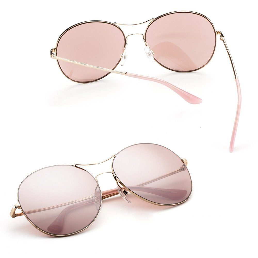 Avoalre Sonnenbrille (2-St) Avoalre Sonnenbrille Damen Sonnenbrille rosa  verspiegelt Pilotenbrille mit Metallrahmen [UV400 Schützen Linse]  Klassische Brille Fliegerbrille online kaufen | OTTO