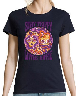 Youth Designz T-Shirt Stay Trippy Little Hippie Damen Shirt mit lustigem Frontprint