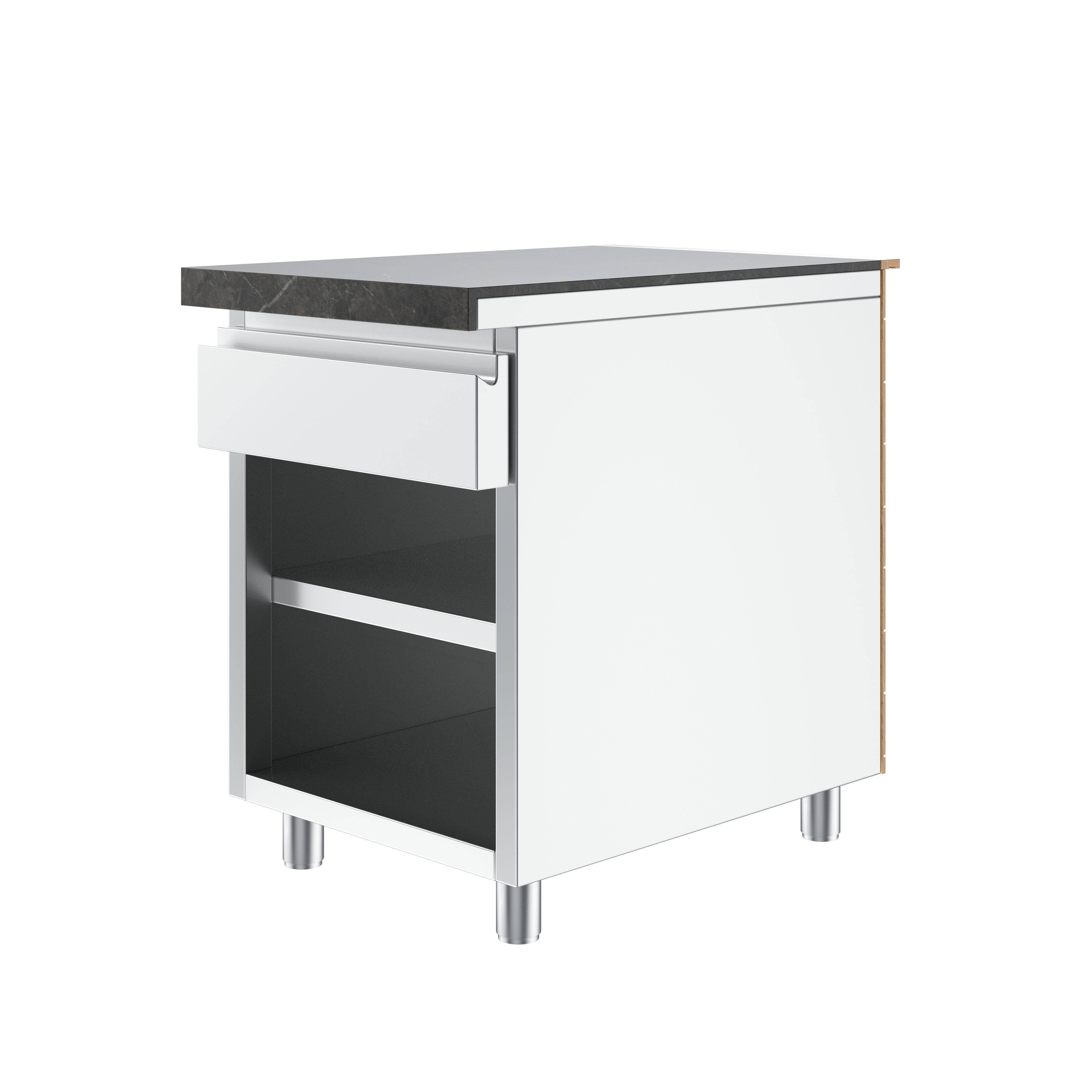 Gastronics Pizzaofen Kassentisch Premium 60 x 85 x 87 cm schwarzer Compact LED