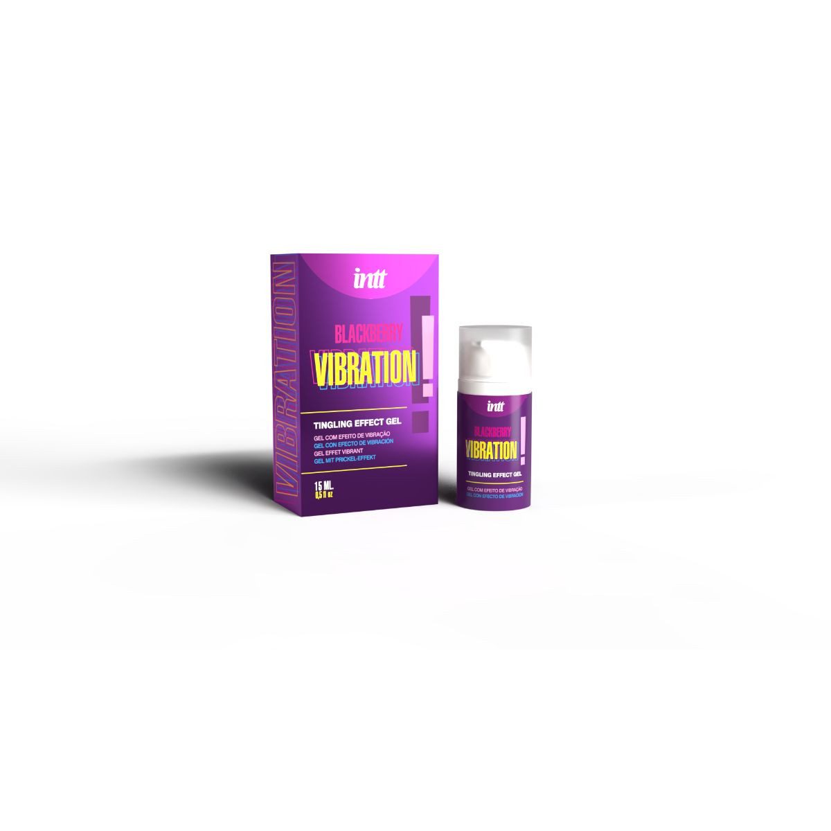 INTT Intimpflege INTT - Vibration Kissgel Blackberry Cassis - 15 ml