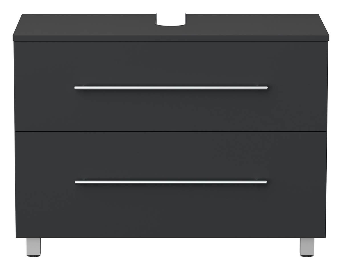einfachgutemoebel Waschtisch-Set Badezimmer Stand-Waschtisch SENTINEL 85cm, graphit grau, (Badmöbel Set, 1-St., Waschtisch Set)