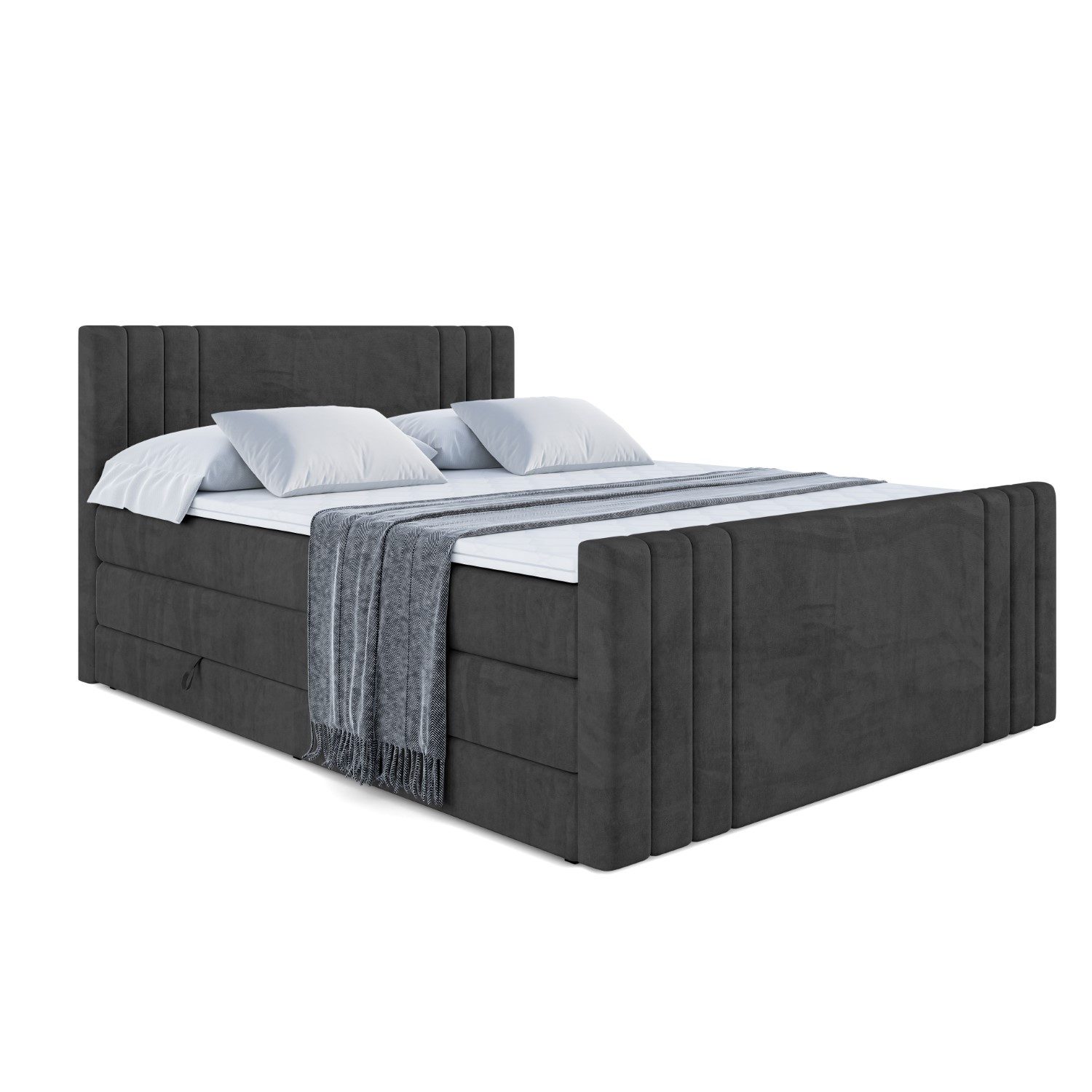ALTDECOR Boxspringbett IDRIKO-Z KING (Multipocket-Matratze H4, günstig online kaufen