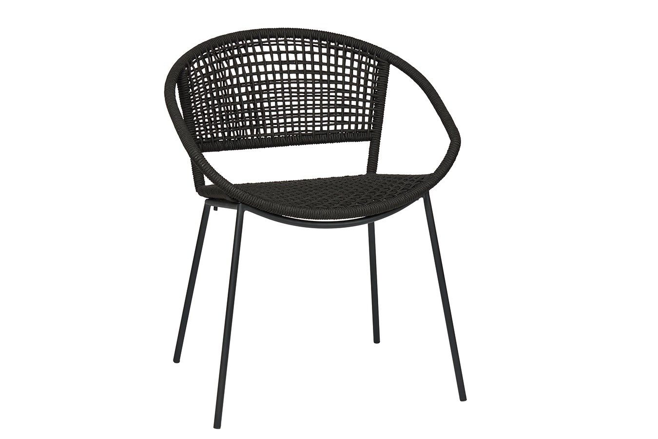 Lambert Armlehnstuhl Outdoorstuhl Lario Rattan schwarz