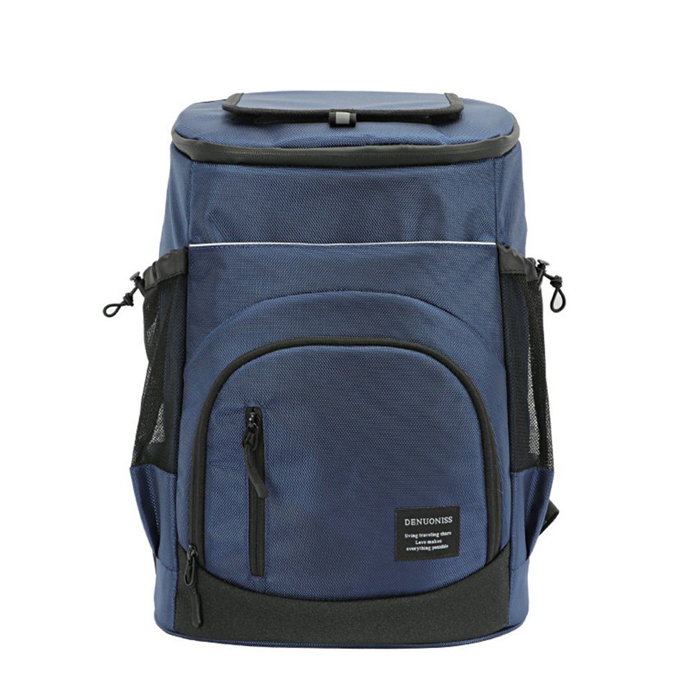 GelldG Lunchbox 30L Kühltasche Groß, Wasserdichten Isolierter Rucksäcke Cooler Bag blau