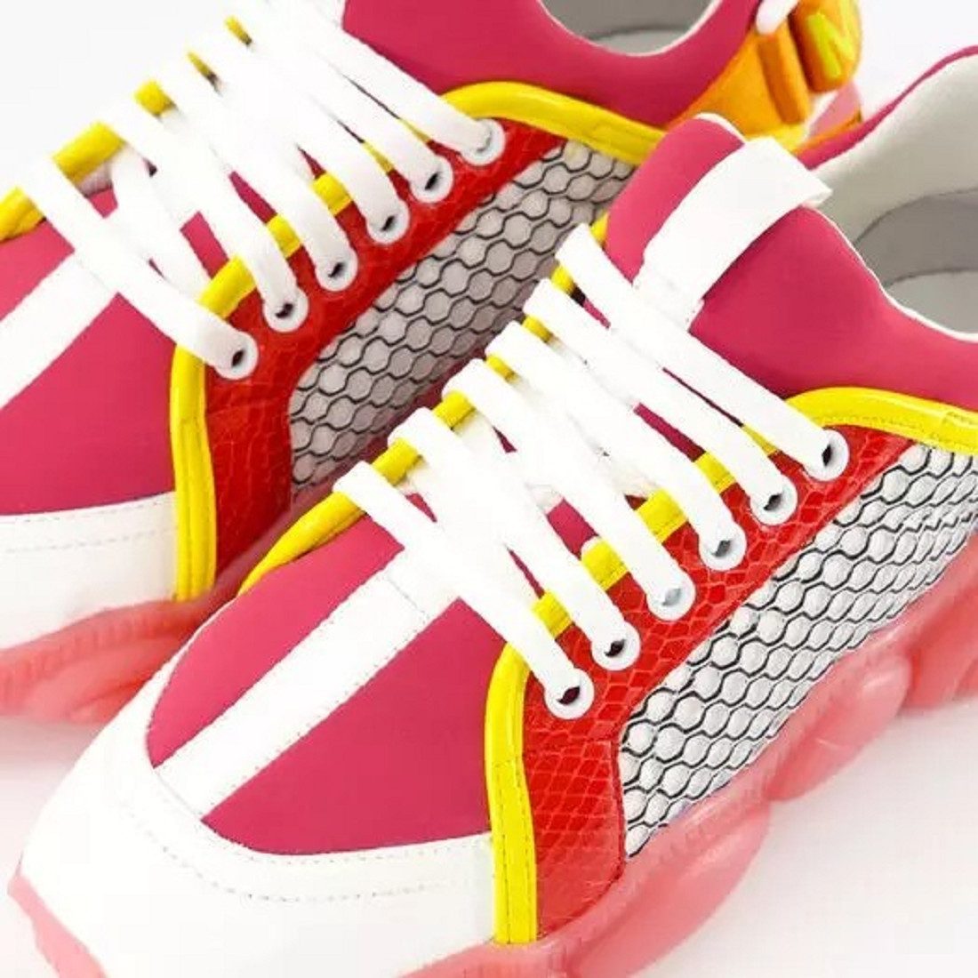 Moschino MOSCHINO Sneakers ORSO30 MIX BIA +FUX+ROS+GIA Damen Sneakers. Sneaker Farbe
