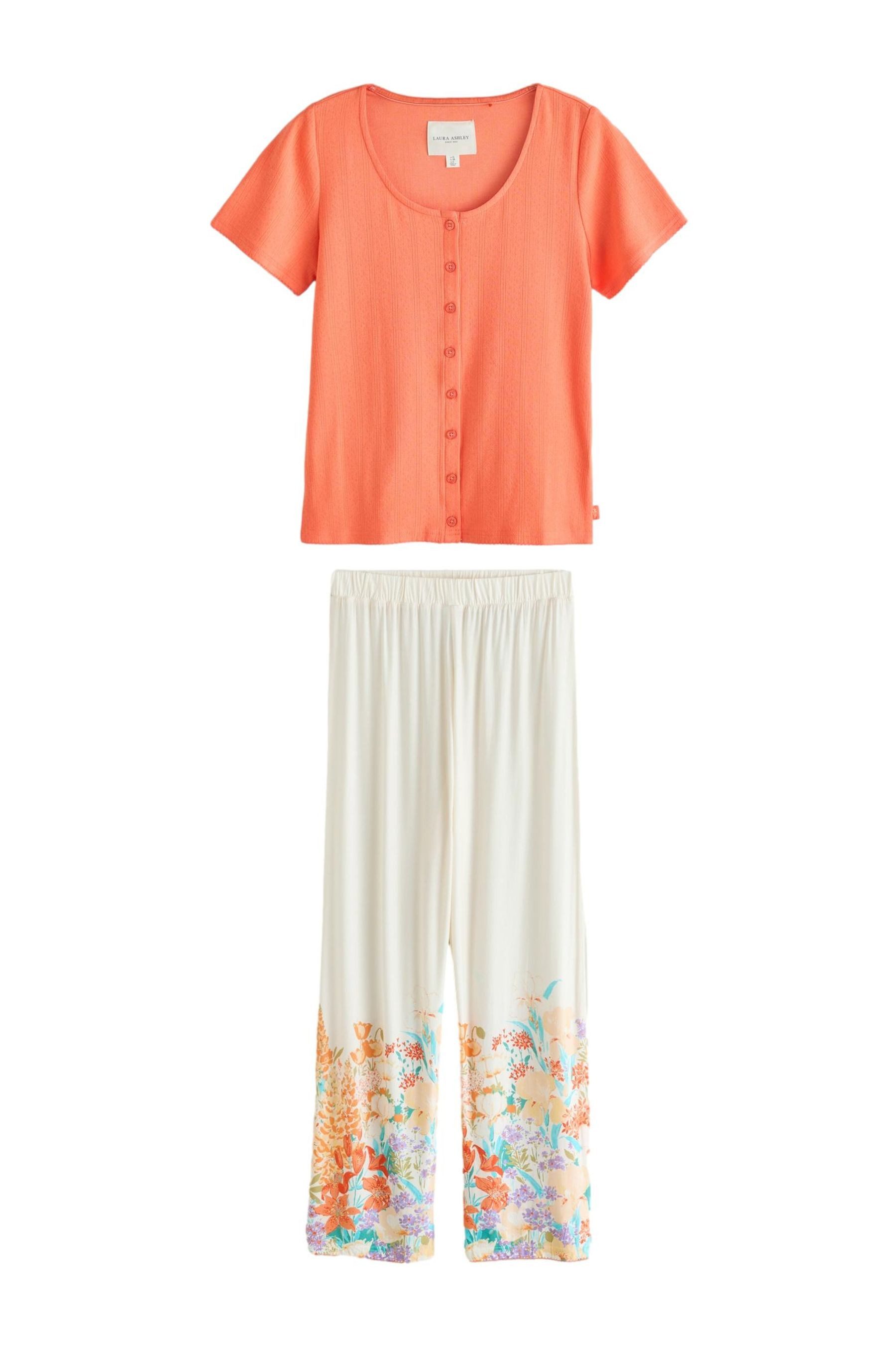 LAURA ASHLEY Pyjama Laura Ashley geknöpfter Schlafanzug, Meadow-Print (2 tlg)