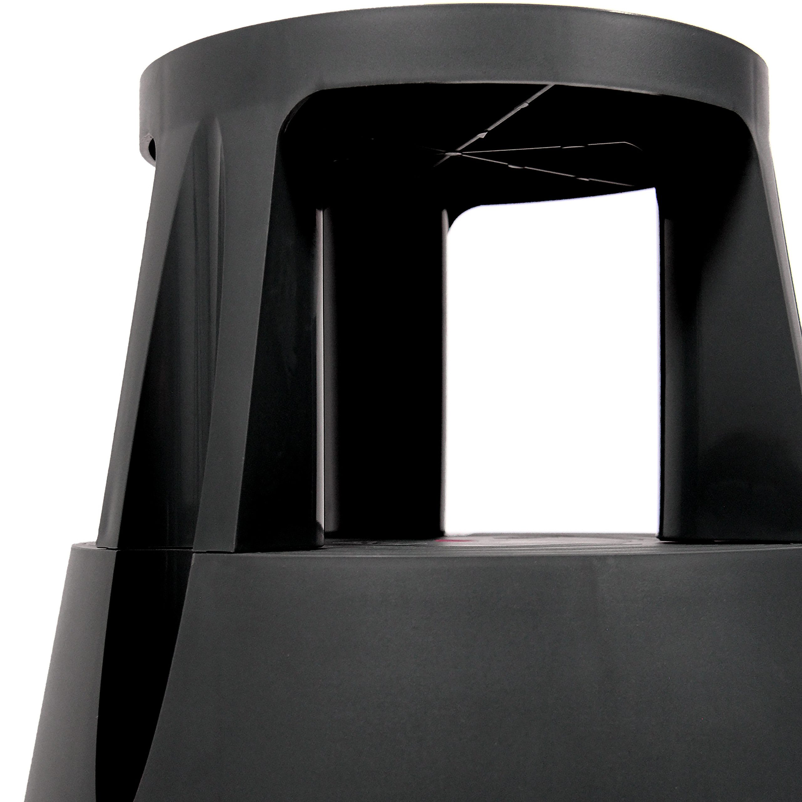 hjh OFFICE Tritthocker Tritthocker TIO-M I Kunststoff, Rollhocker