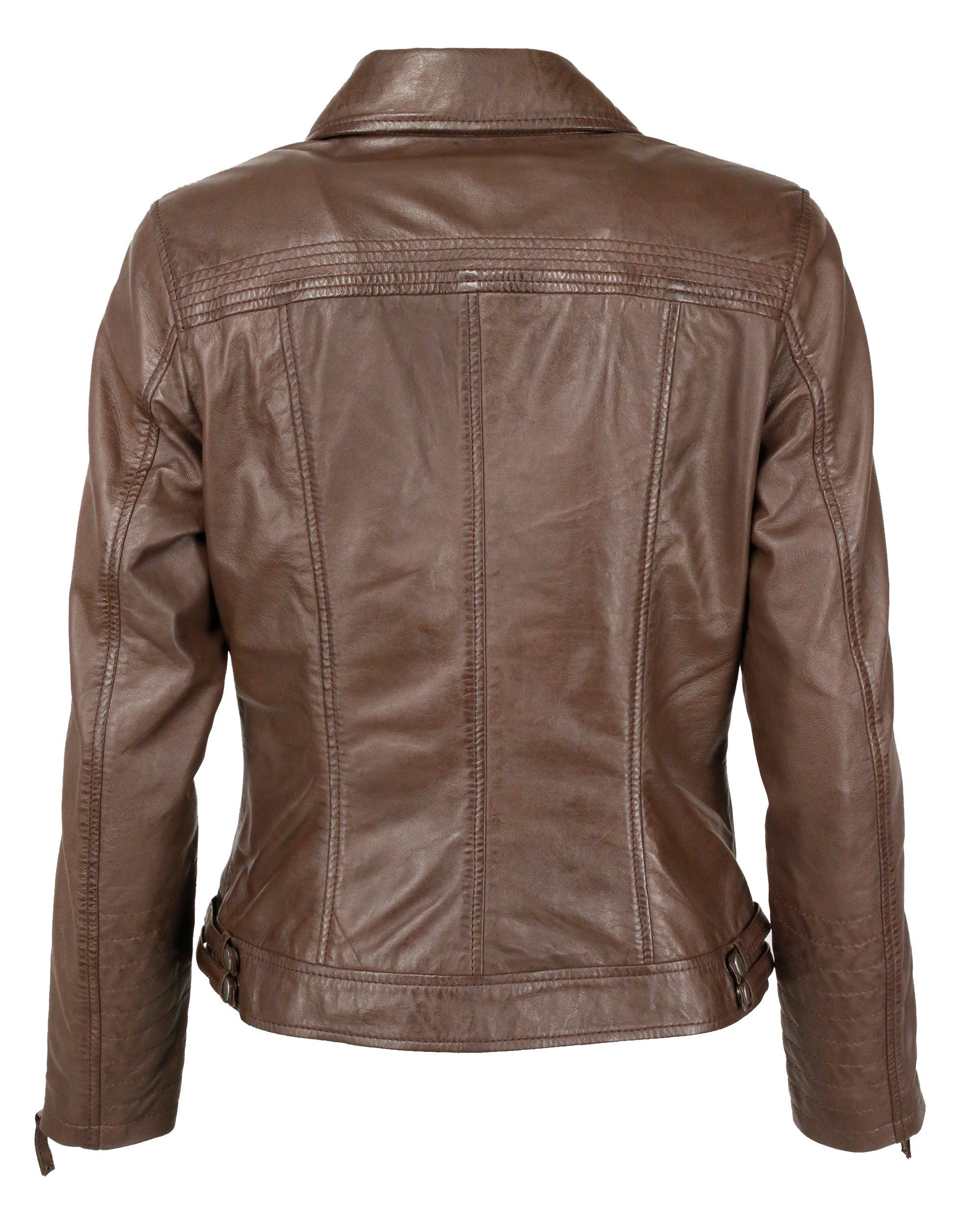 JCC Lederjacke 8533 dark brown