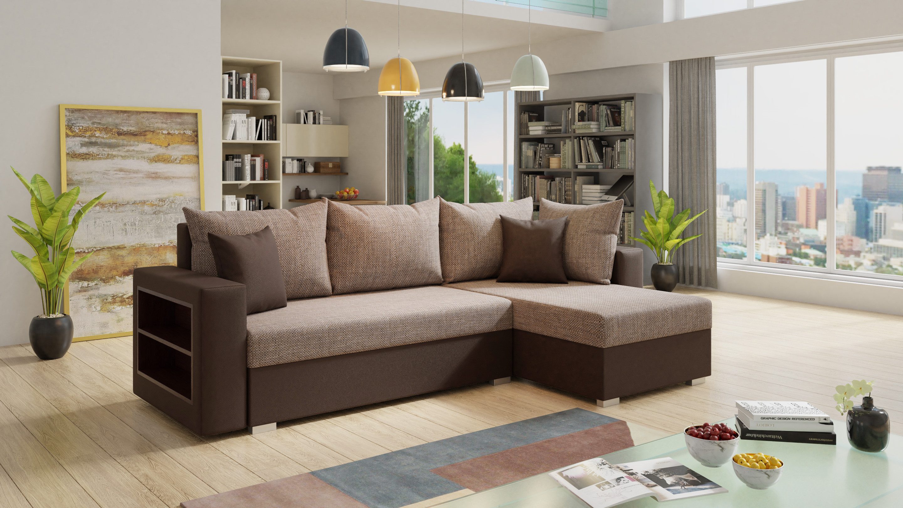 Sofnet Ecksofa Lord, mit Schlaffunktion und günstig online kaufen