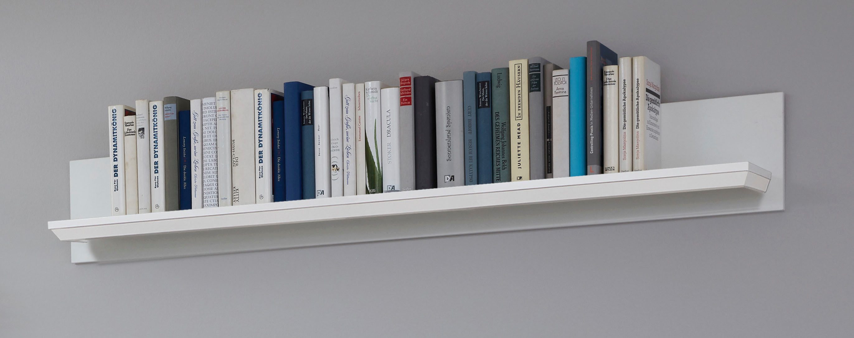Home affaire Wandregal Örebro, Bücherregal im zeitlosen Landhausstil - Maße (B/T/H) 139/17/21 cm