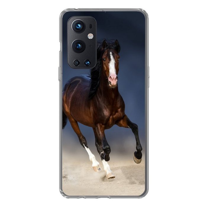 MuchoWow Handyhülle Pferde - Tiere - Sand Phone Case Handyhülle OnePlus 9 Pro Silikon Schutzhülle