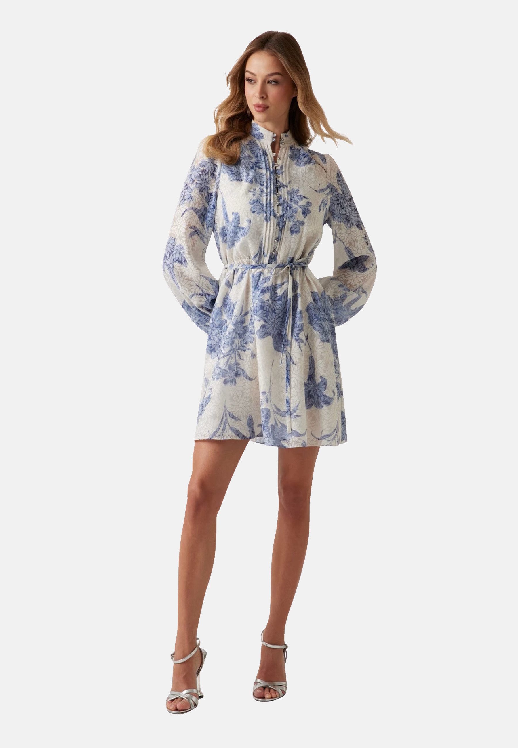 Guess Midikleid Kleid ADLAIDE Sommerkleid (1-tlg)