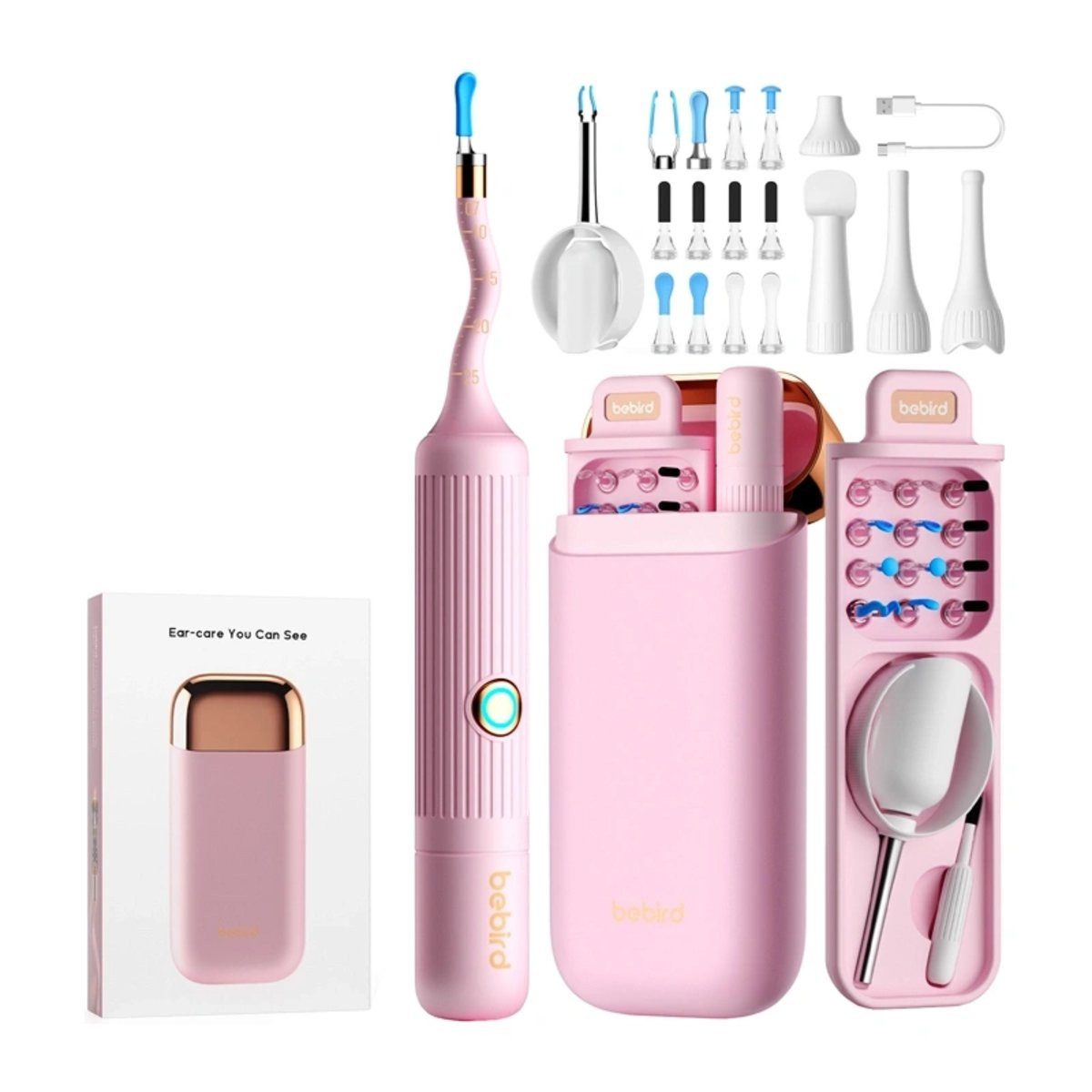 bebird Elektrischer Ohrenreiniger BEBIRD EarSight Plus Kamera-Otoskop (rosa)
