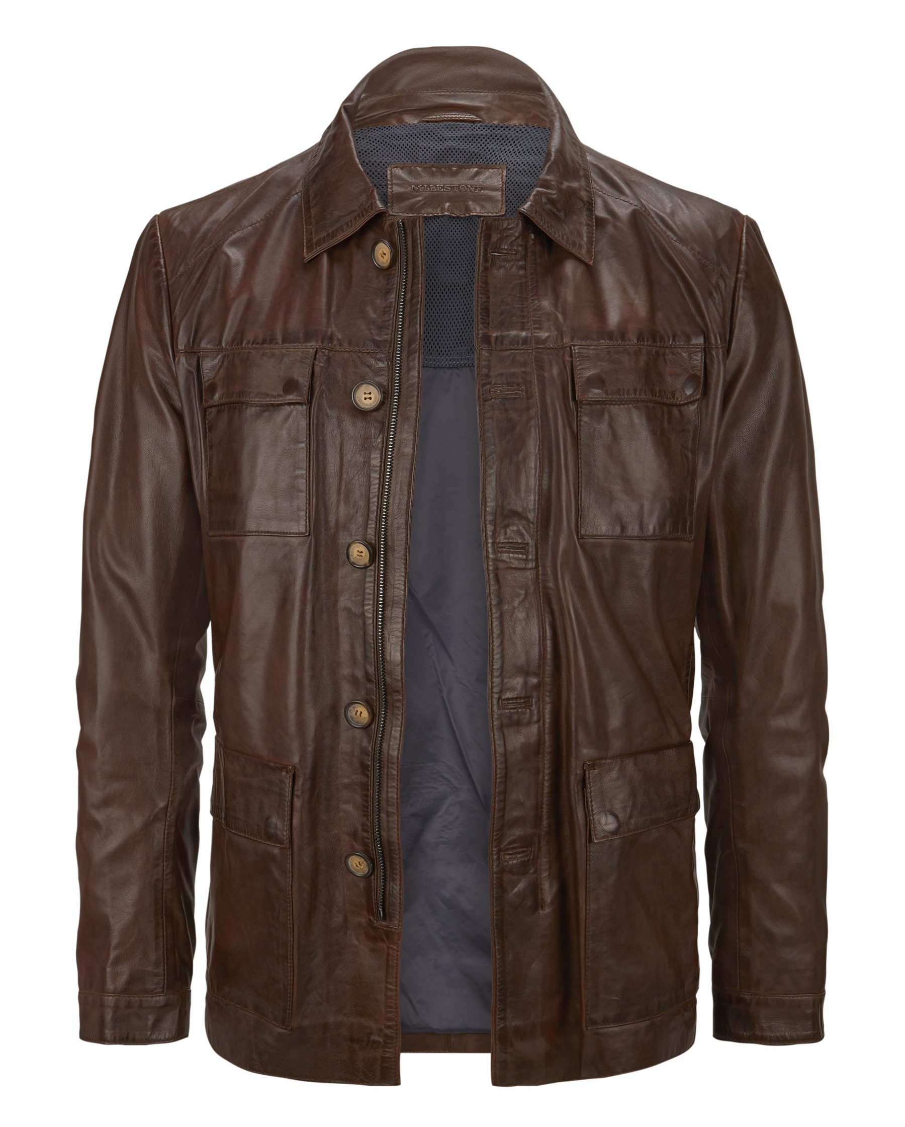 Milestone Lederjacke MSArturo Fieldjacke aus handgewachstem sehr dünnem Lam günstig online kaufen