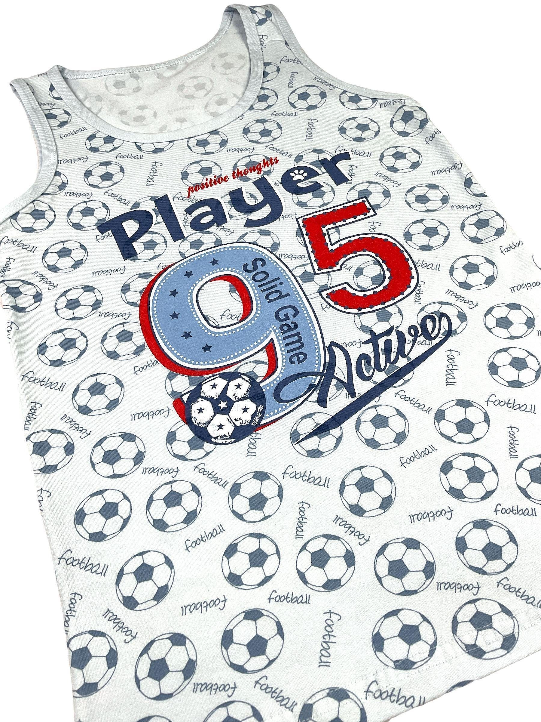 LOREZA Unterhemd 5er Set Jungen Unterhemden - Player - Bunt (Spar-Packung, 5-St., 5er Pack) – Bild 5 von 5