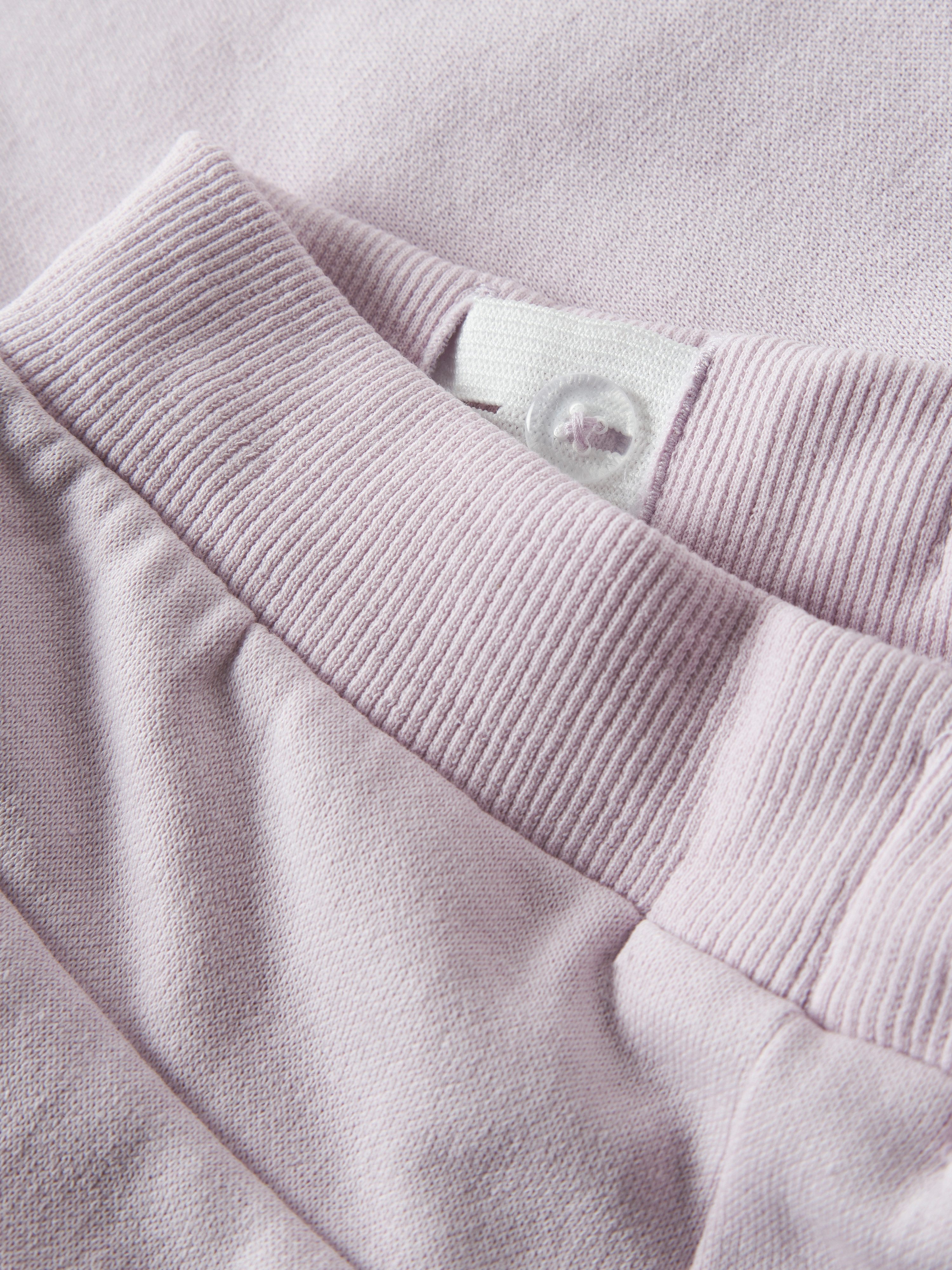 Name It Sweathose NMFVIMA SWE PANT BRU NOOS mit süßem Rüschendetail