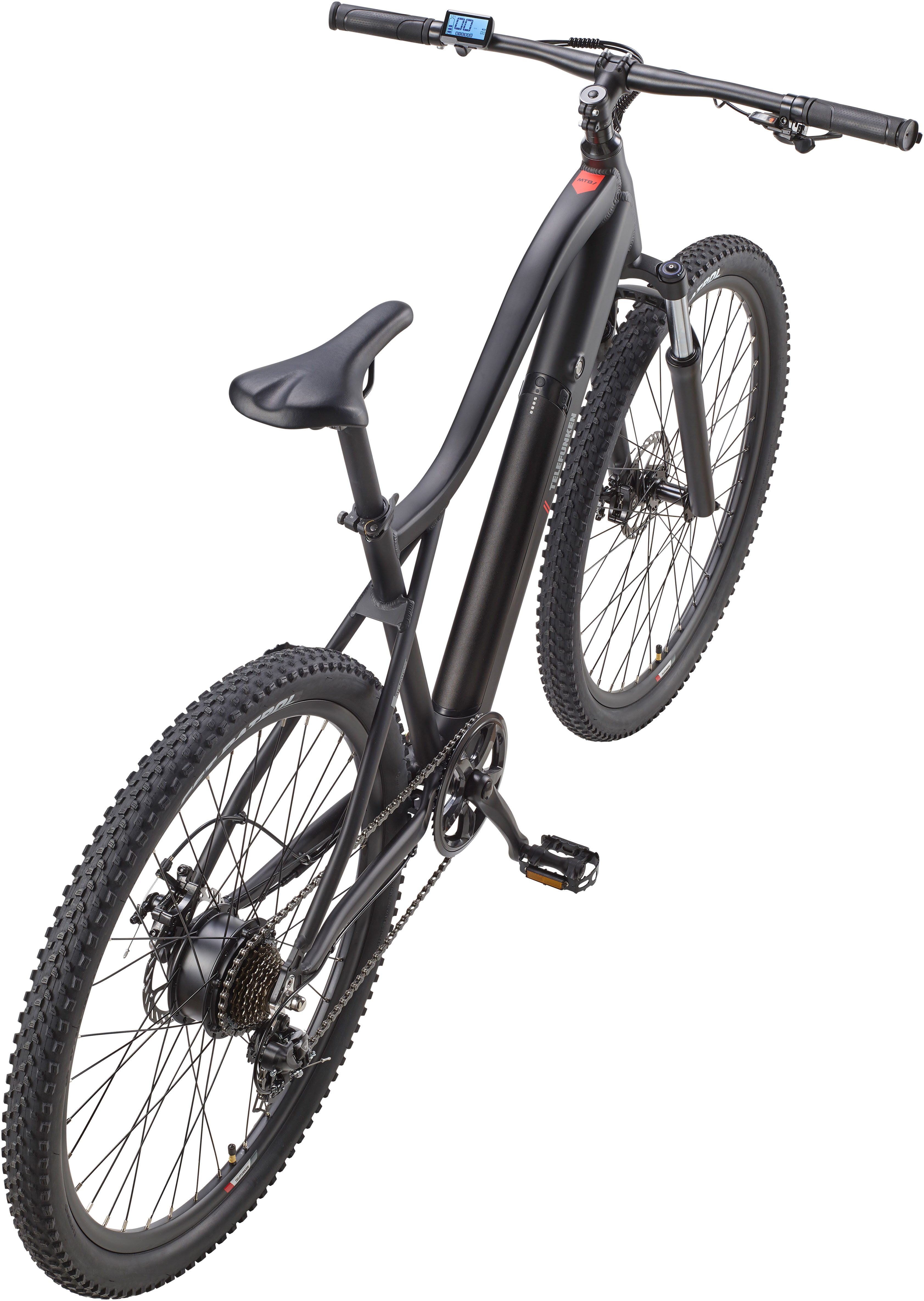 Telefunken E-Bike Mountainbike Aufsteiger MT922, 7 Gang Shimano TY300D Schaltwerk, Kettenschaltung, Heckmotor, 489,6 Wh, Pedelec, Elektrofahrrad, Damen u. Herren, E-MTB, Mountainbike, 29 Zoll