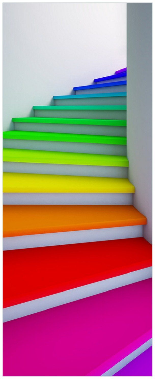 Wallario Bunte Treppe Memoboard