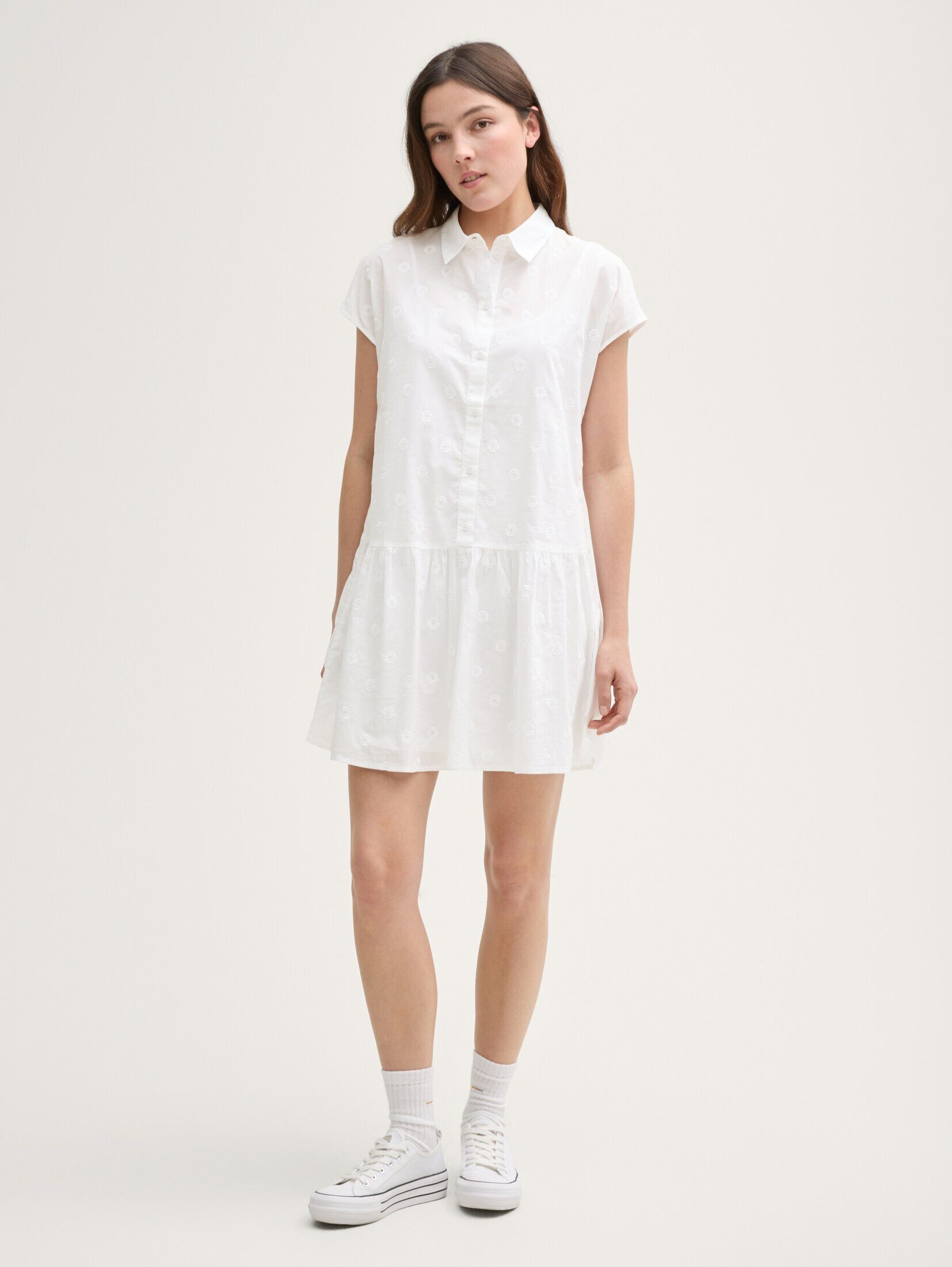 TOM TAILOR Denim Sommerkleid Mini-Blusenkleid mit günstig online kaufen