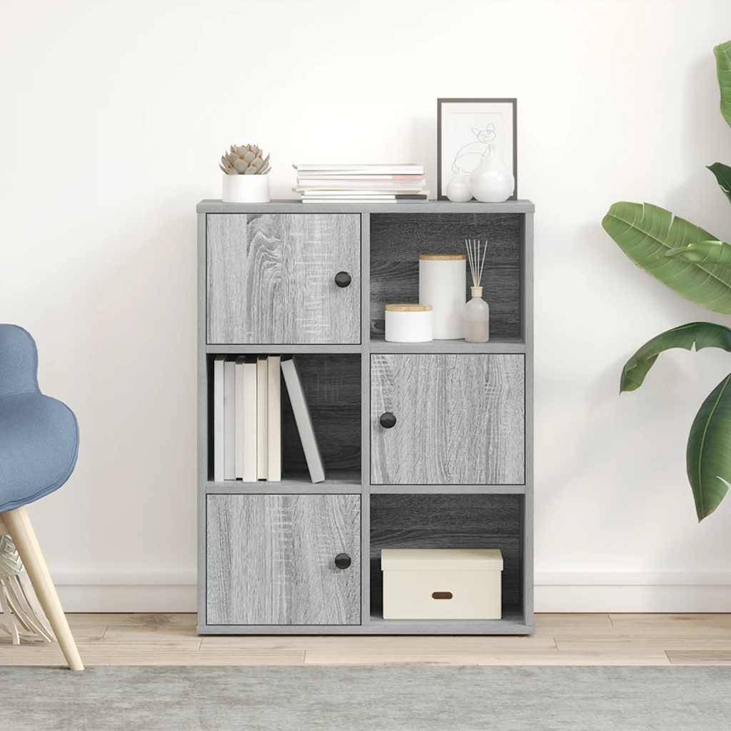 vidaXL Bücherregal Bücherregal Grau Sonoma 60x24x76,5 günstig online kaufen