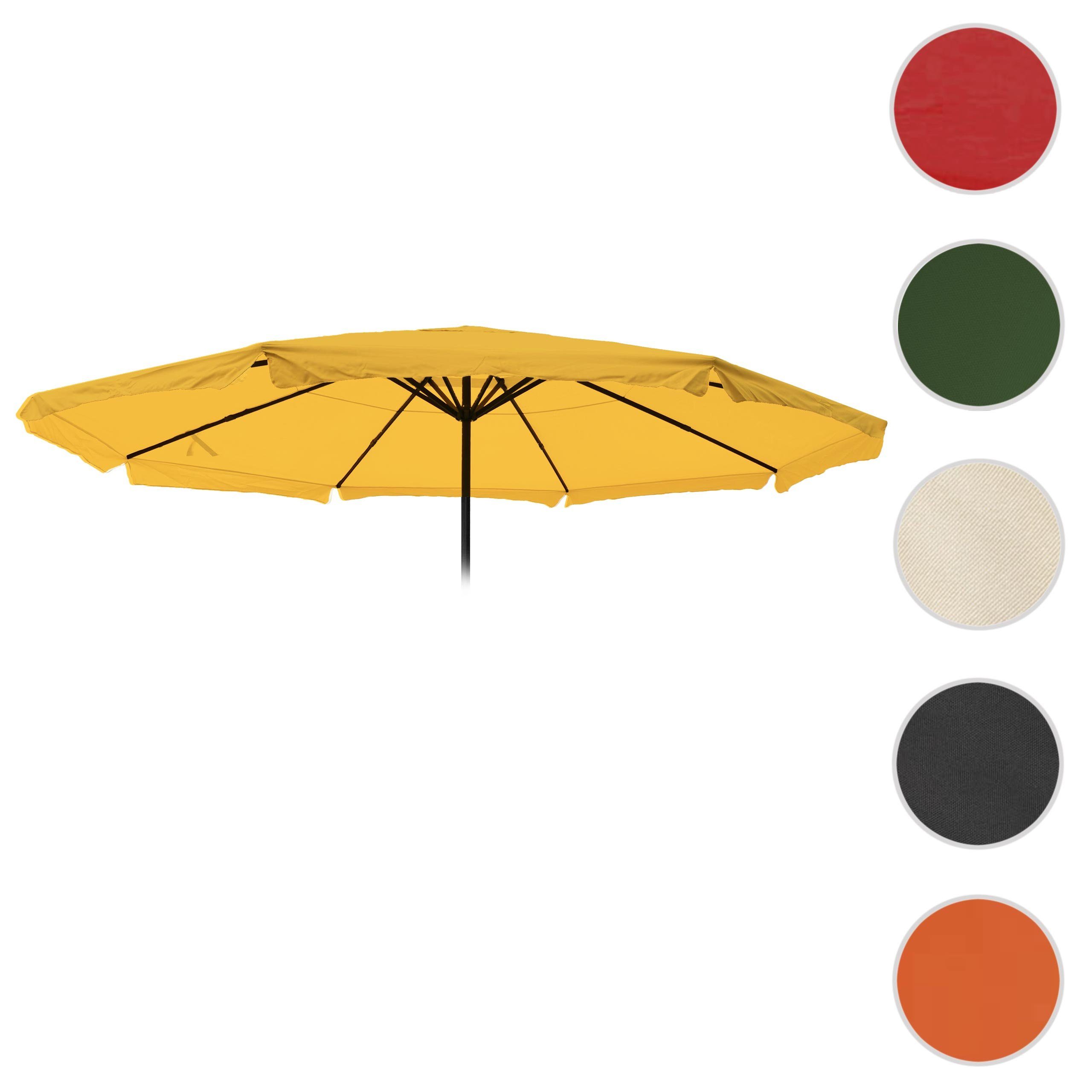 MCW Ersatzschirmbespannung Carpi Pro-B-5, 500x500 cm, Ø 500 cm, Mit Volant zur besseren Wärmeregulierung, Wasser- und schmutzabweisend